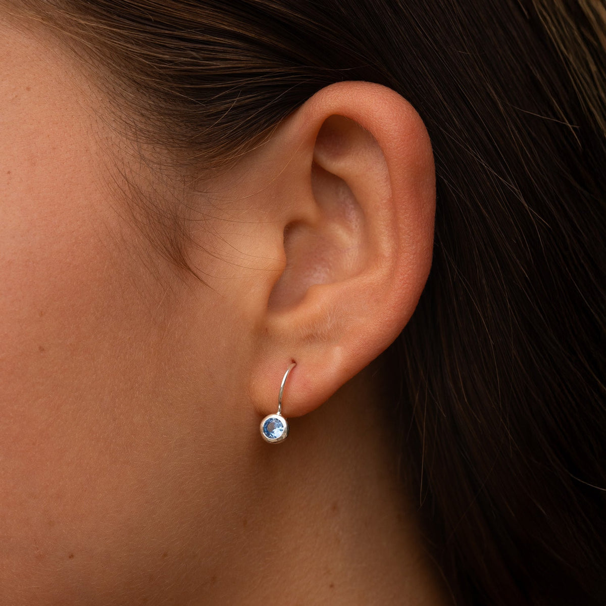 Blue Topaz Dewdrop Earrings