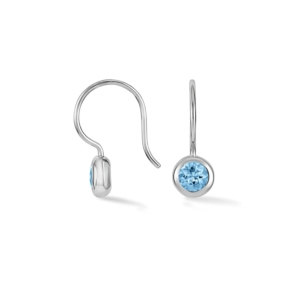 Blue Topaz Dewdrop Earrings
