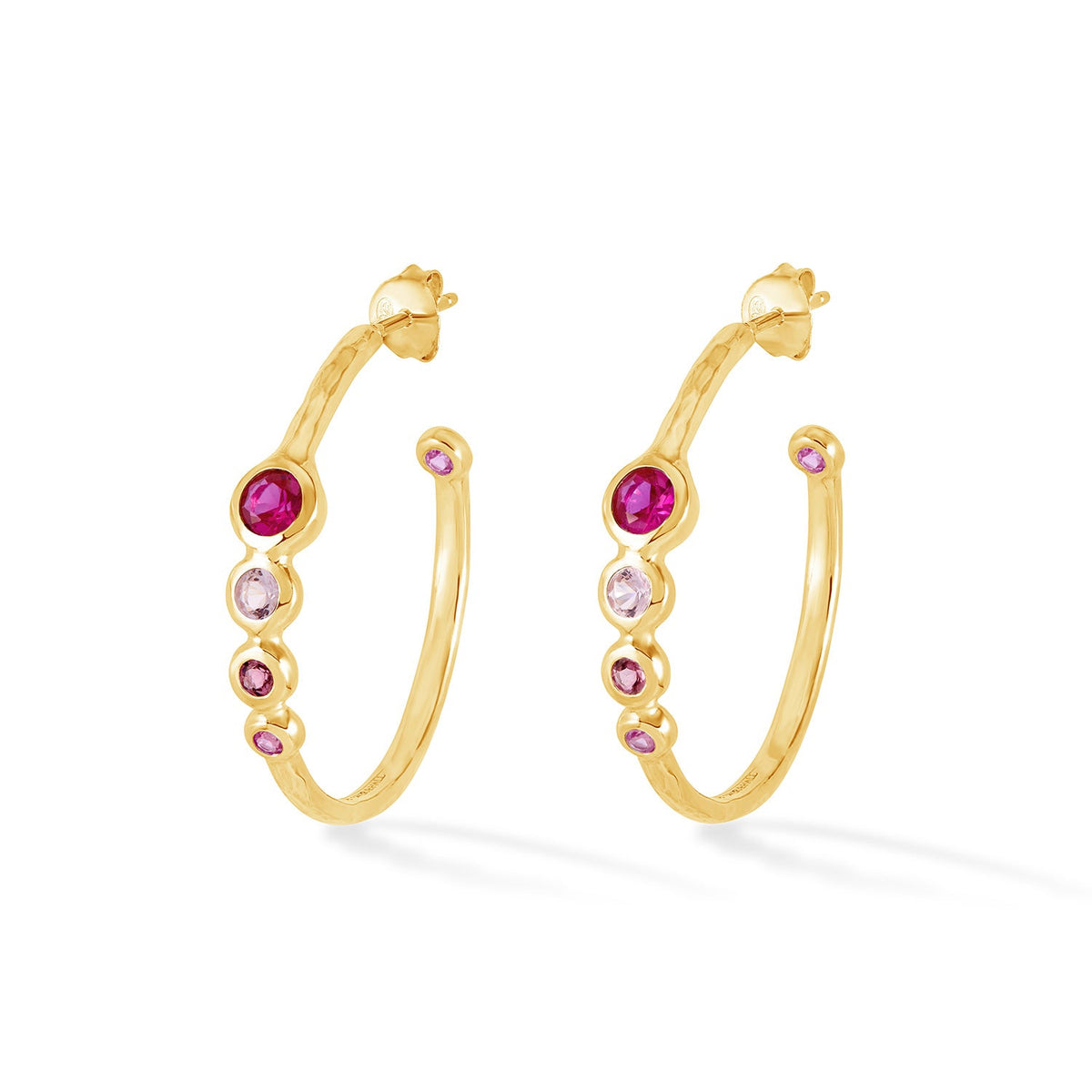 Pinks' Tutti Frutti Hoop Earrings