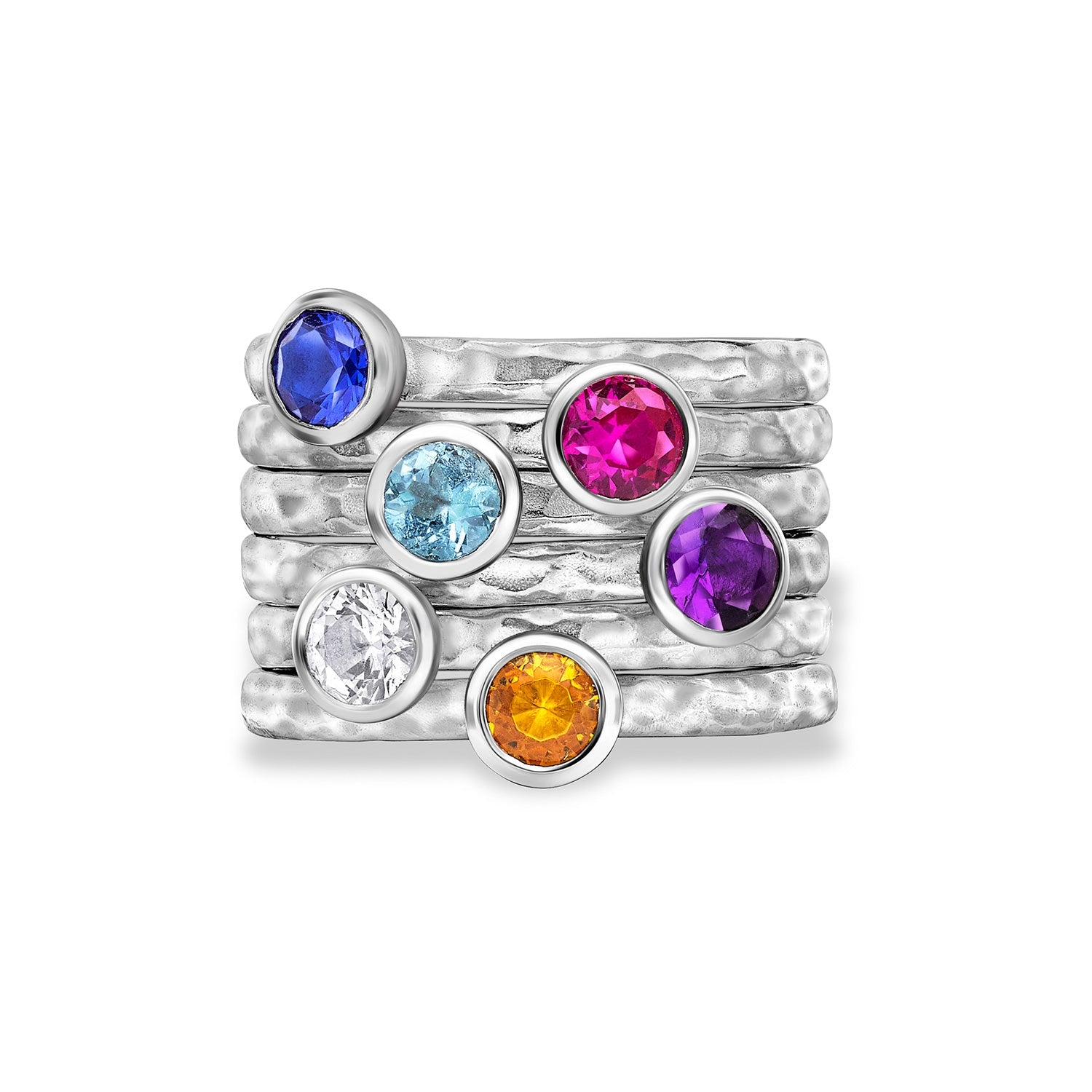 Carnival Twinkle Stacking Rings
