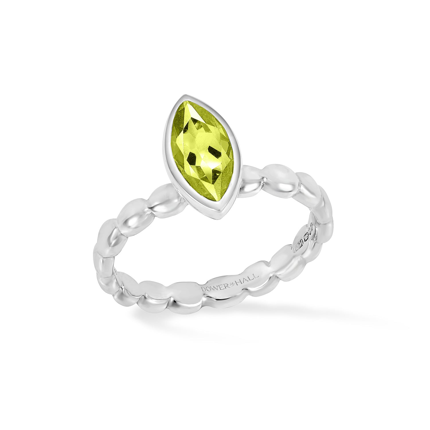 Marquise Peridot Dewdrop Twinkle Ring