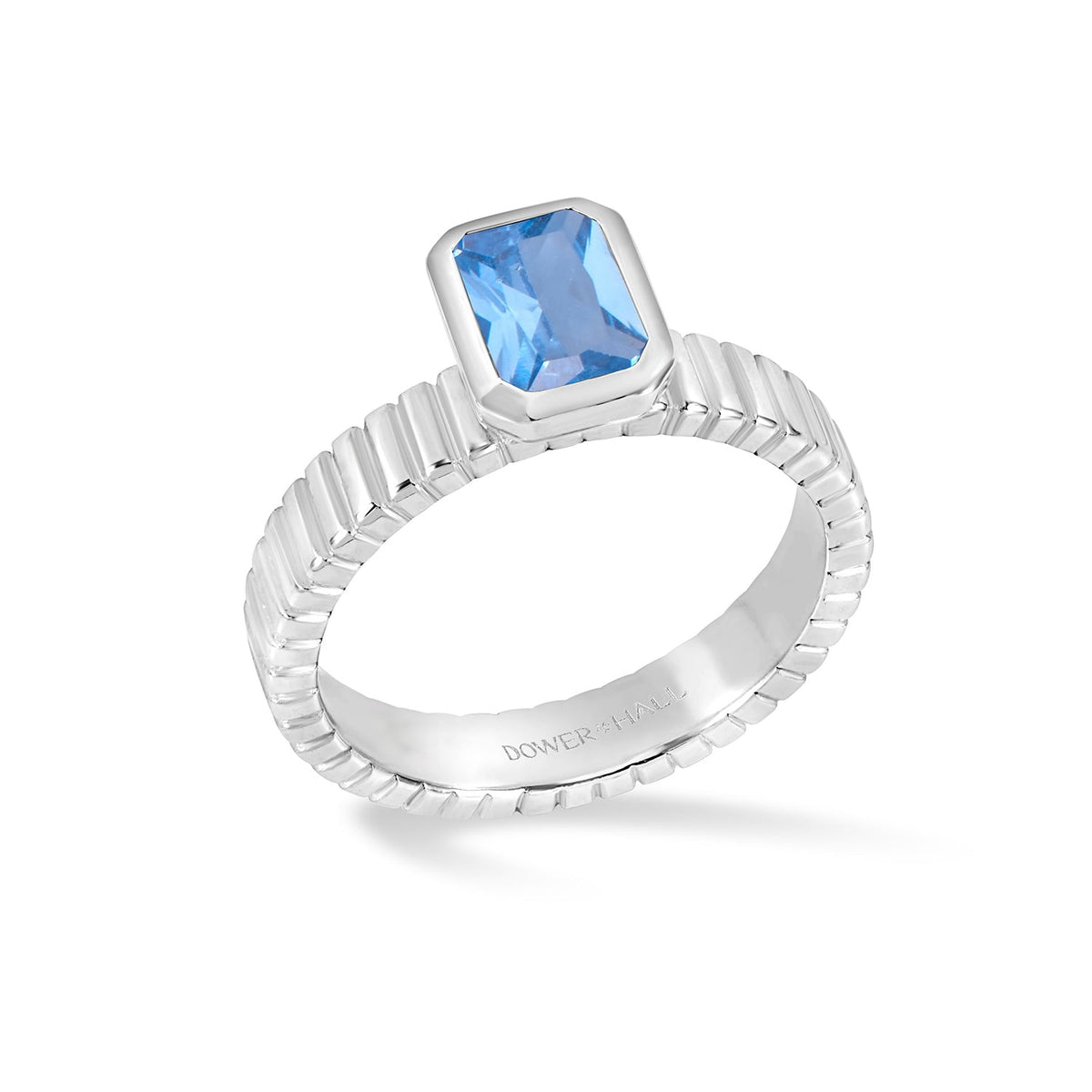 Blue Topaz Octagon Humbug Twinkle™ Ring