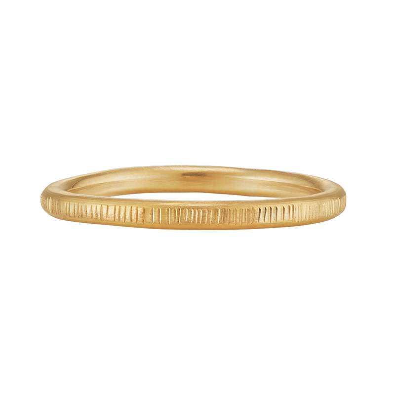 Ina — Hand-Stamped 18ct Fairmined Gold Wedding Band