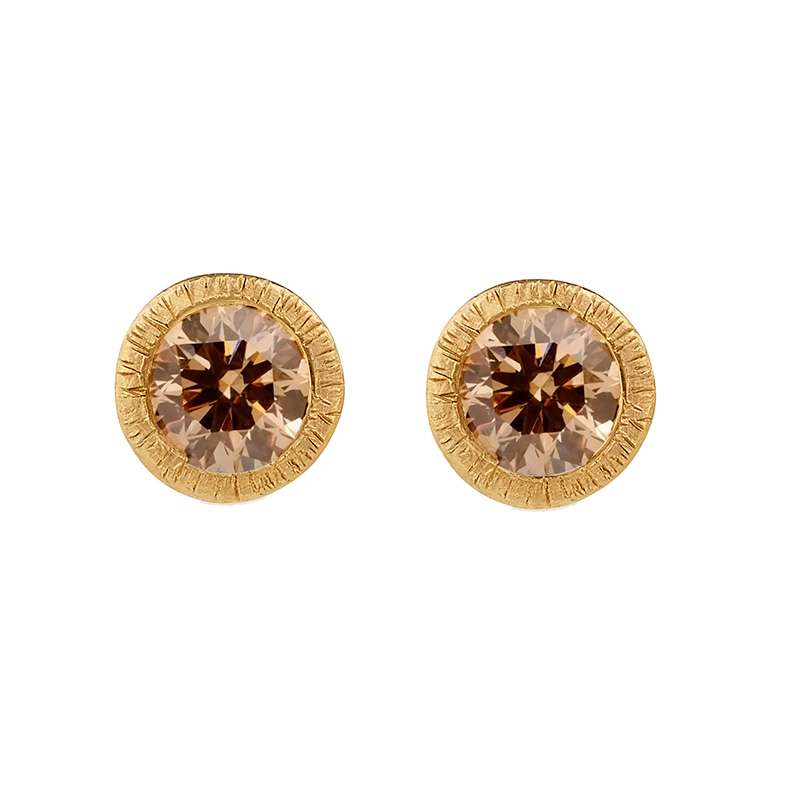 The Sophia Cognac Diamond Earrings