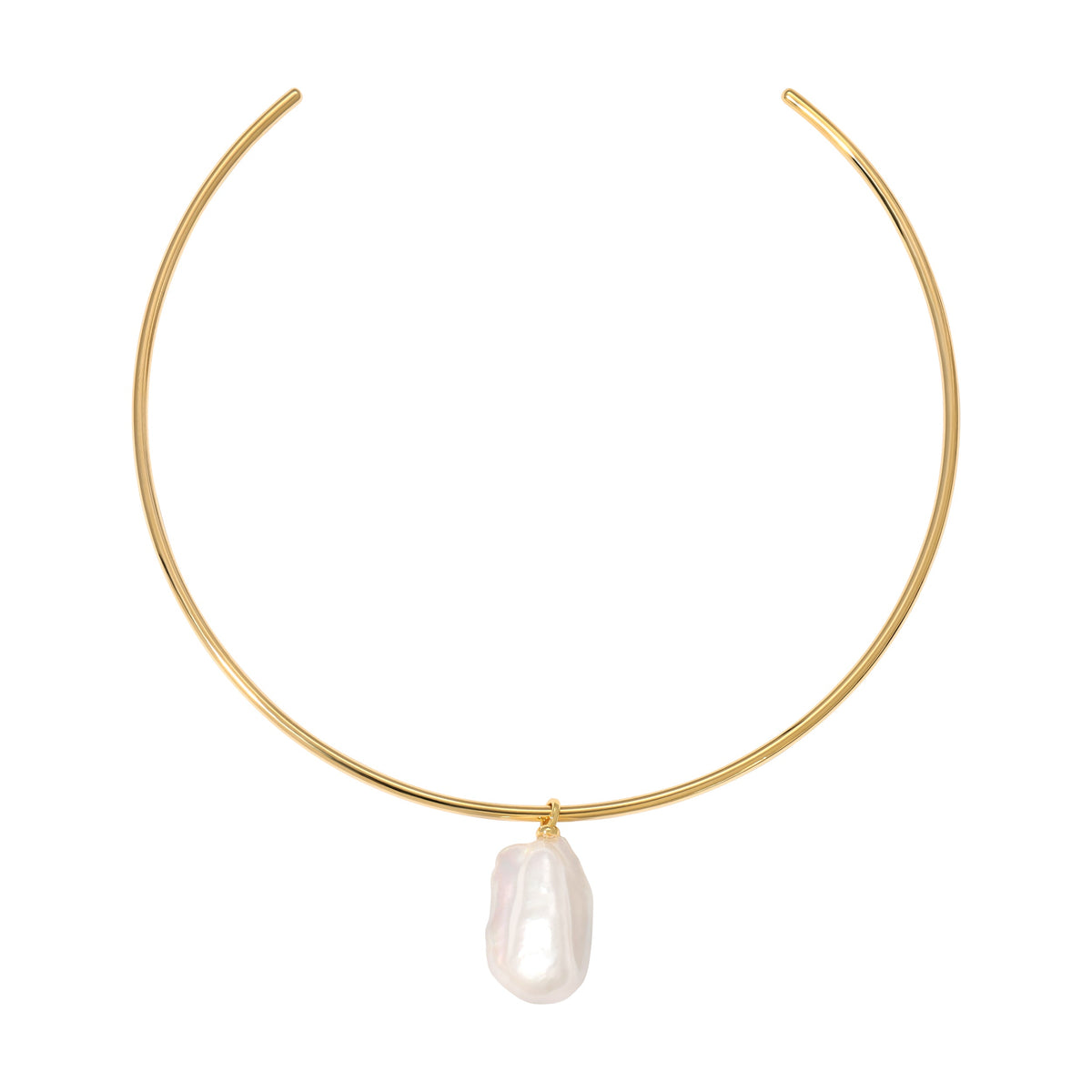 The Halo Collar with Pearl Pendant
