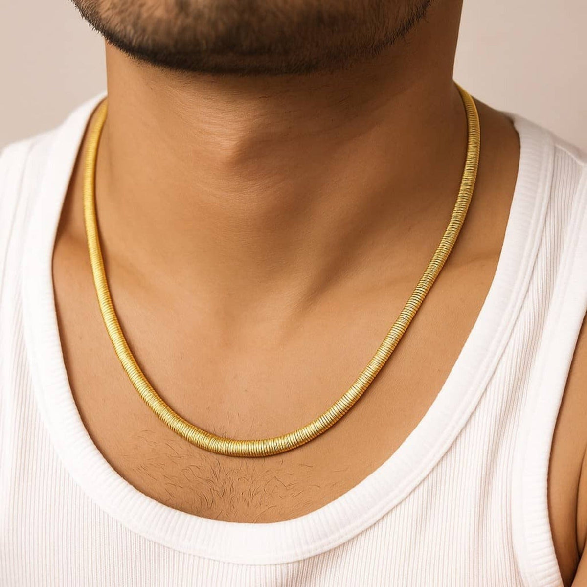 Thick Snake Chain Necklace Waterproof 55-60cm