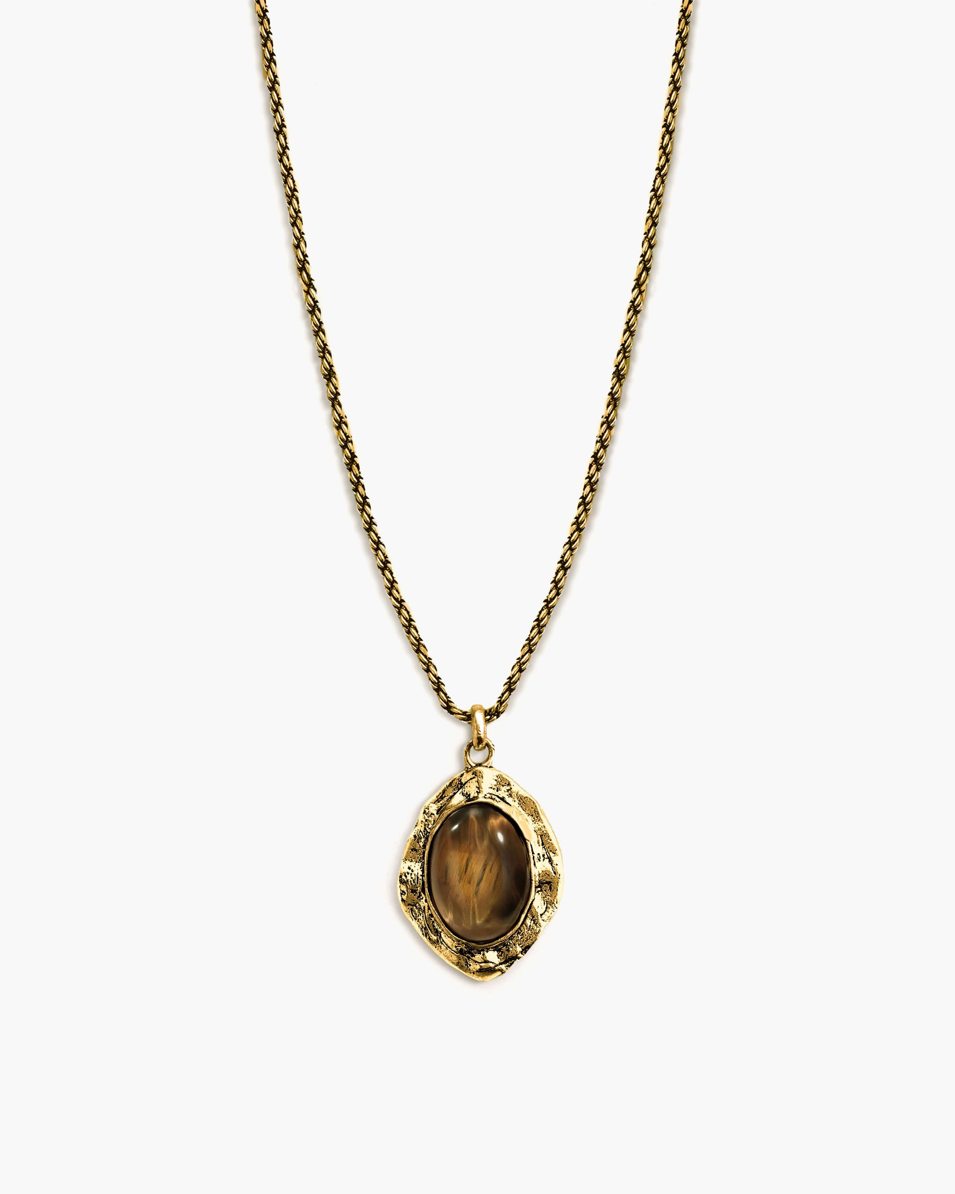 Gold Tiger's Eye Savannah Long Necklace