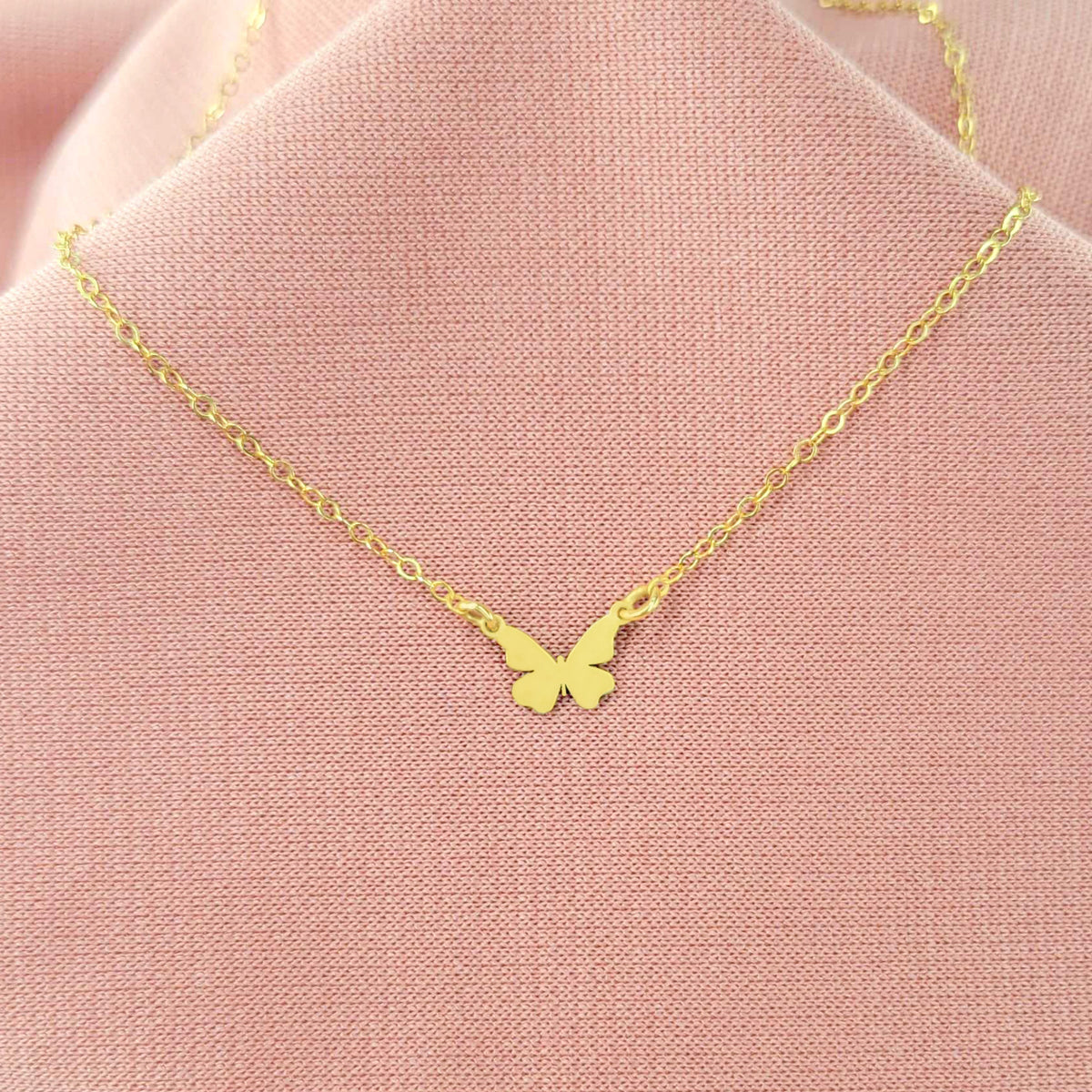 Tiny Butterfly Necklace