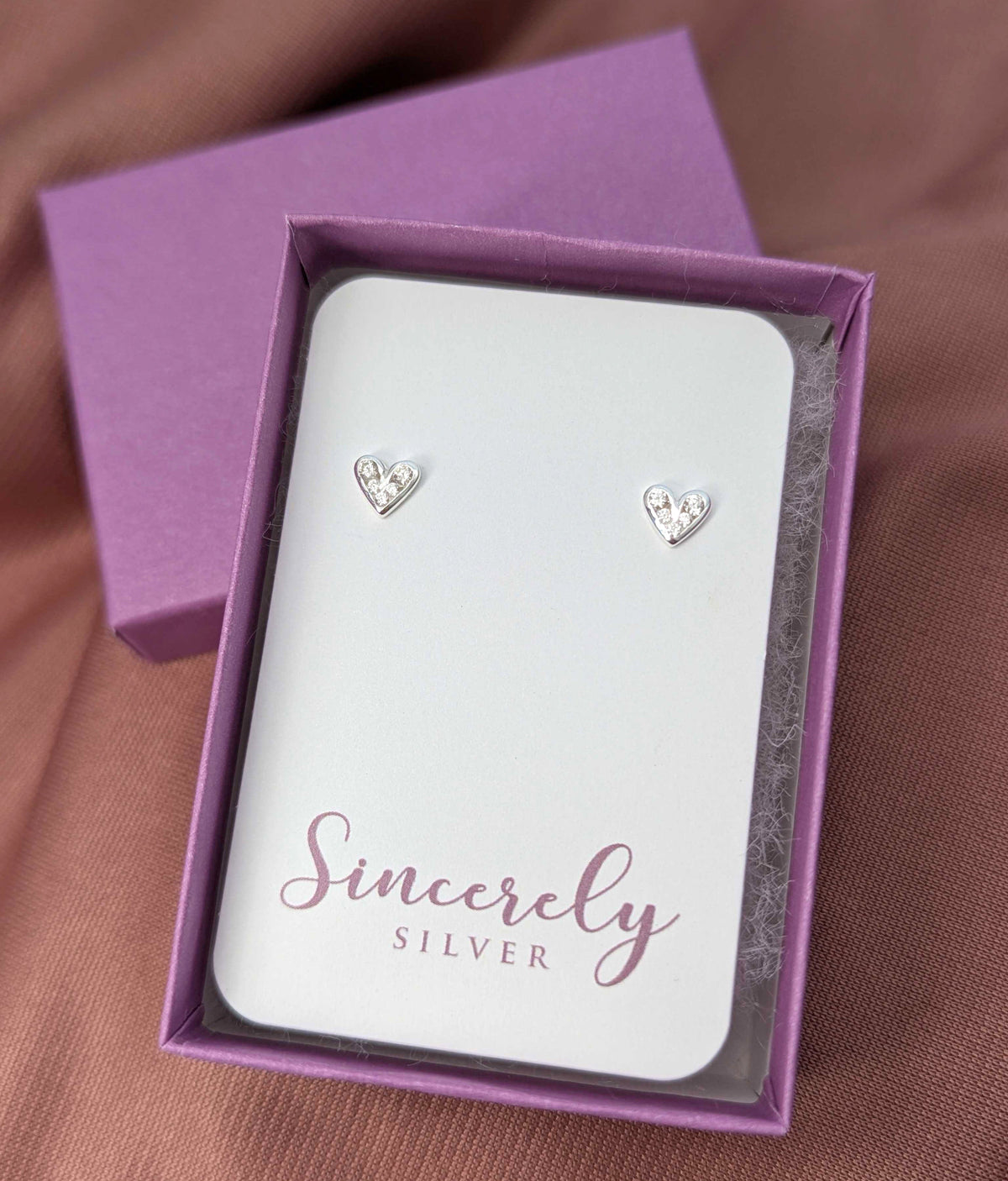 Tiny Heart Stud Earrings
