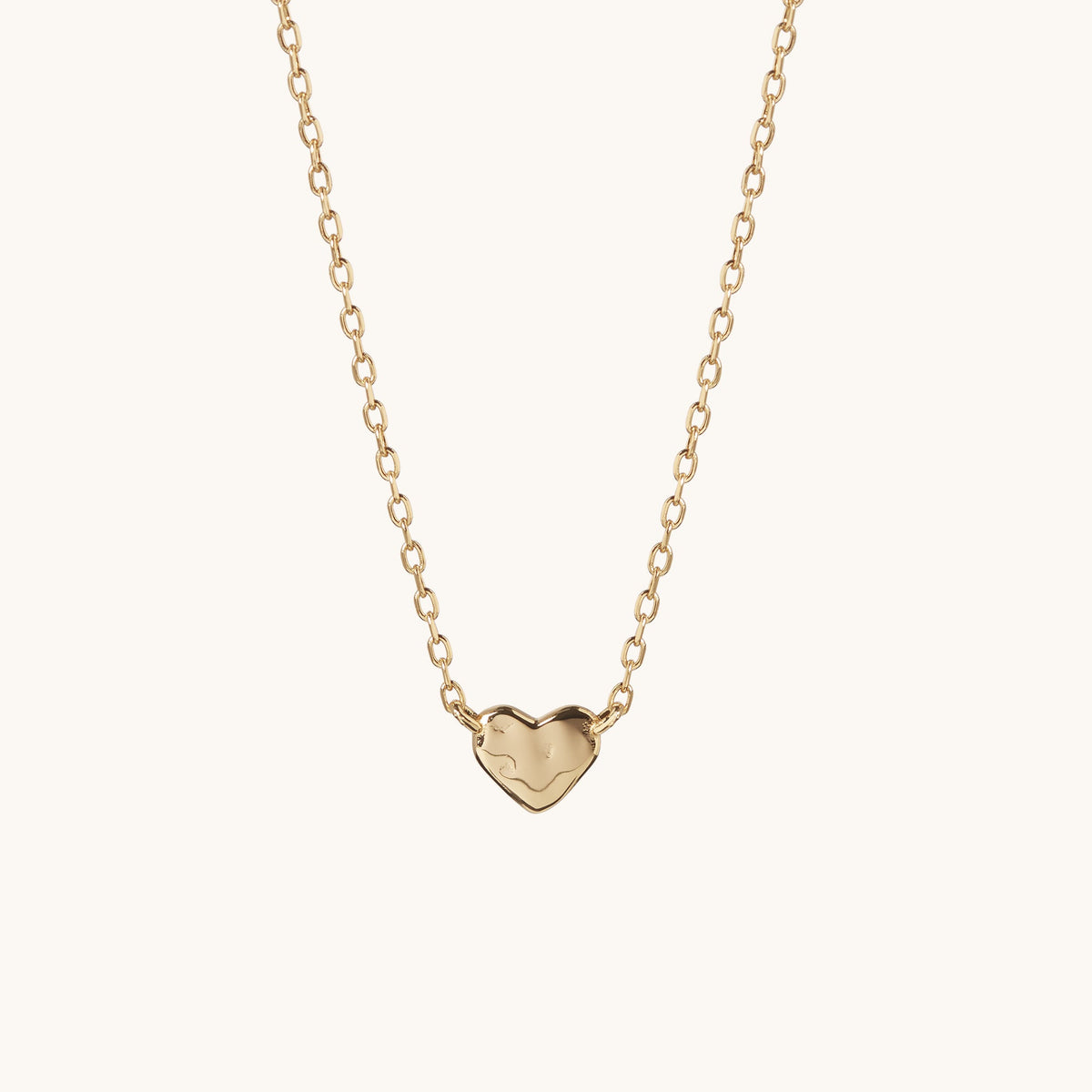 Tiny Heart Necklace Gold
