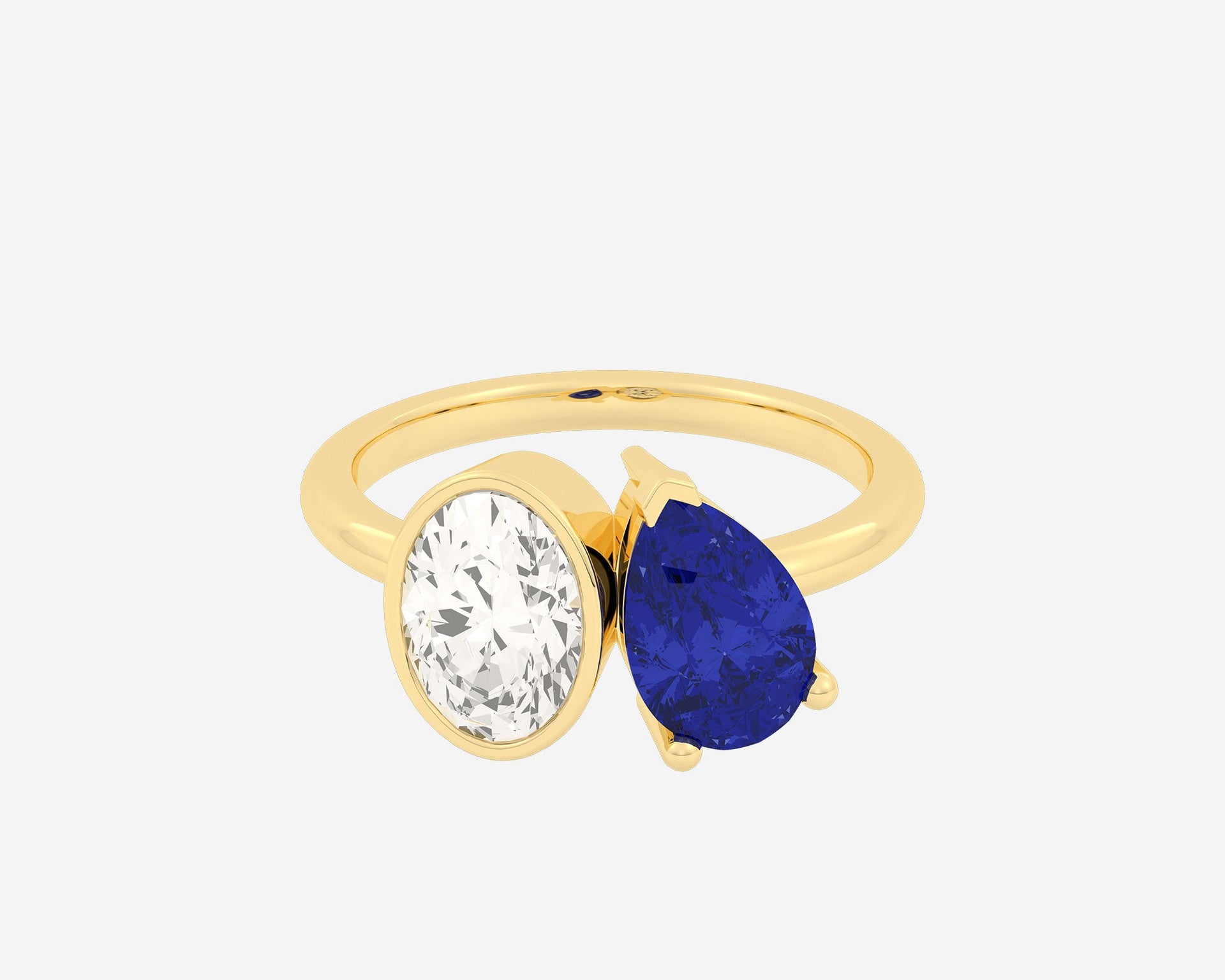 The Gem Bezel Toi et Moi — Oval/Pear