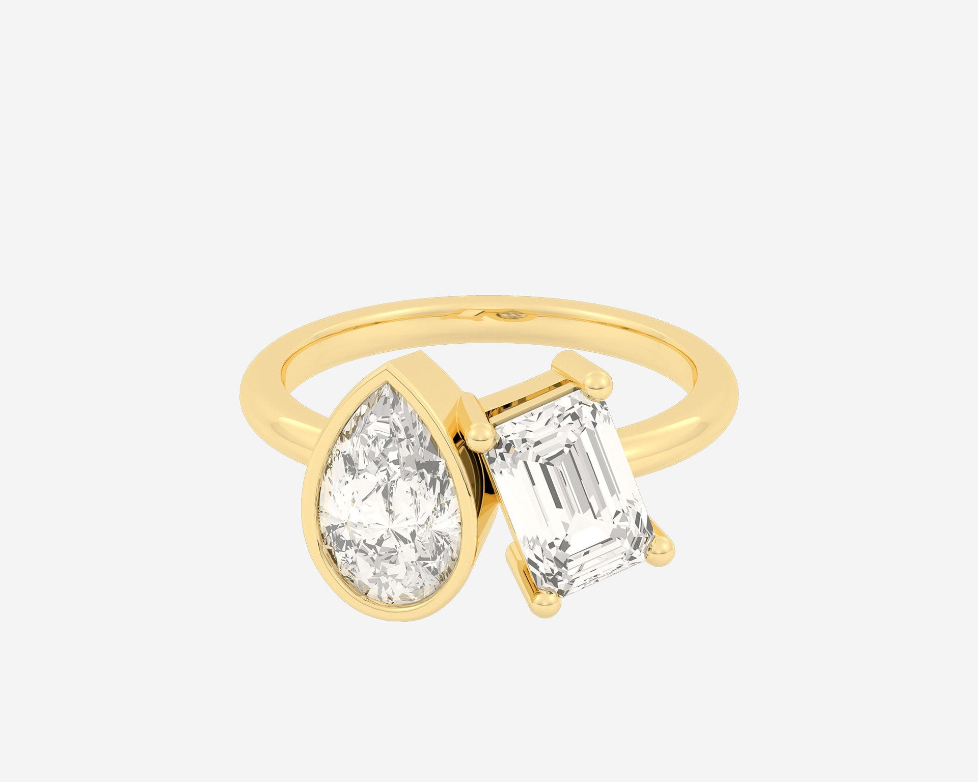 The Bezel Toi et Moi — Pear/Emerald