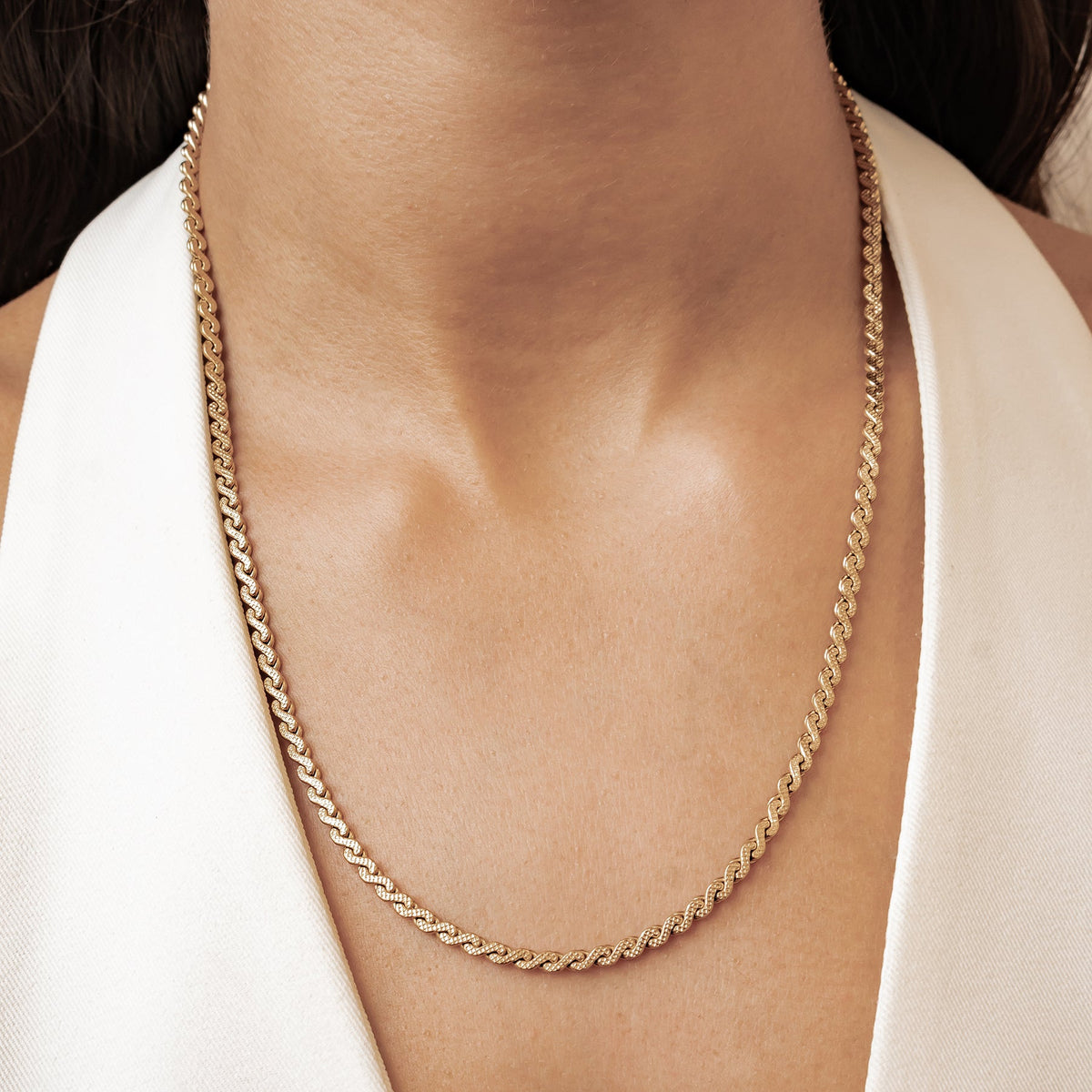 Twist Link Chain Statement Waterproof