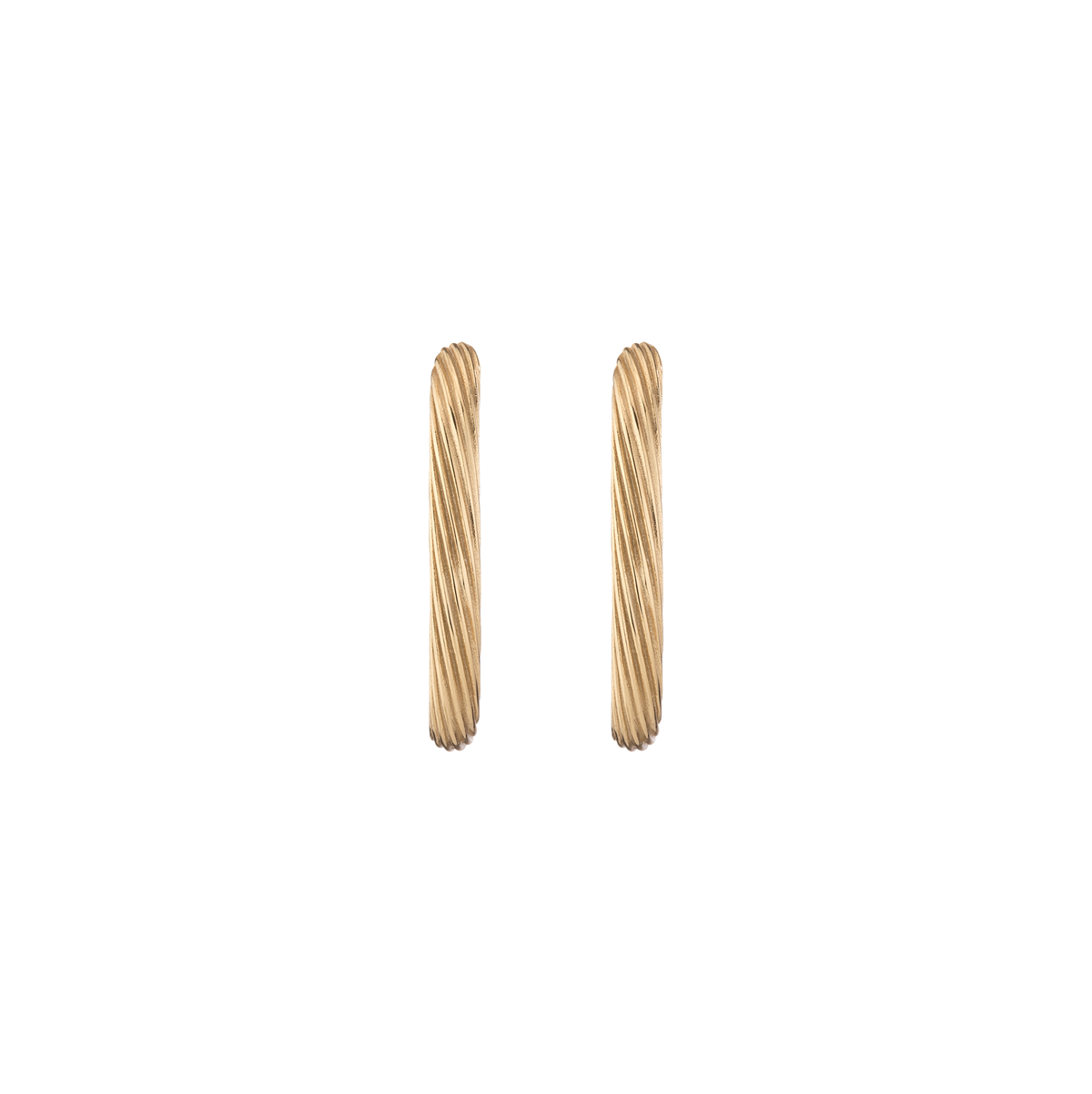 Aurate x Marilyn Monroe: Twisted Rope Hoop Earrings