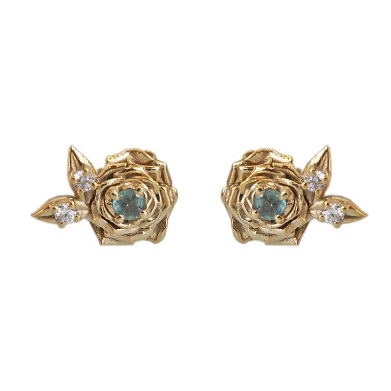 alexandrite-rose-studs