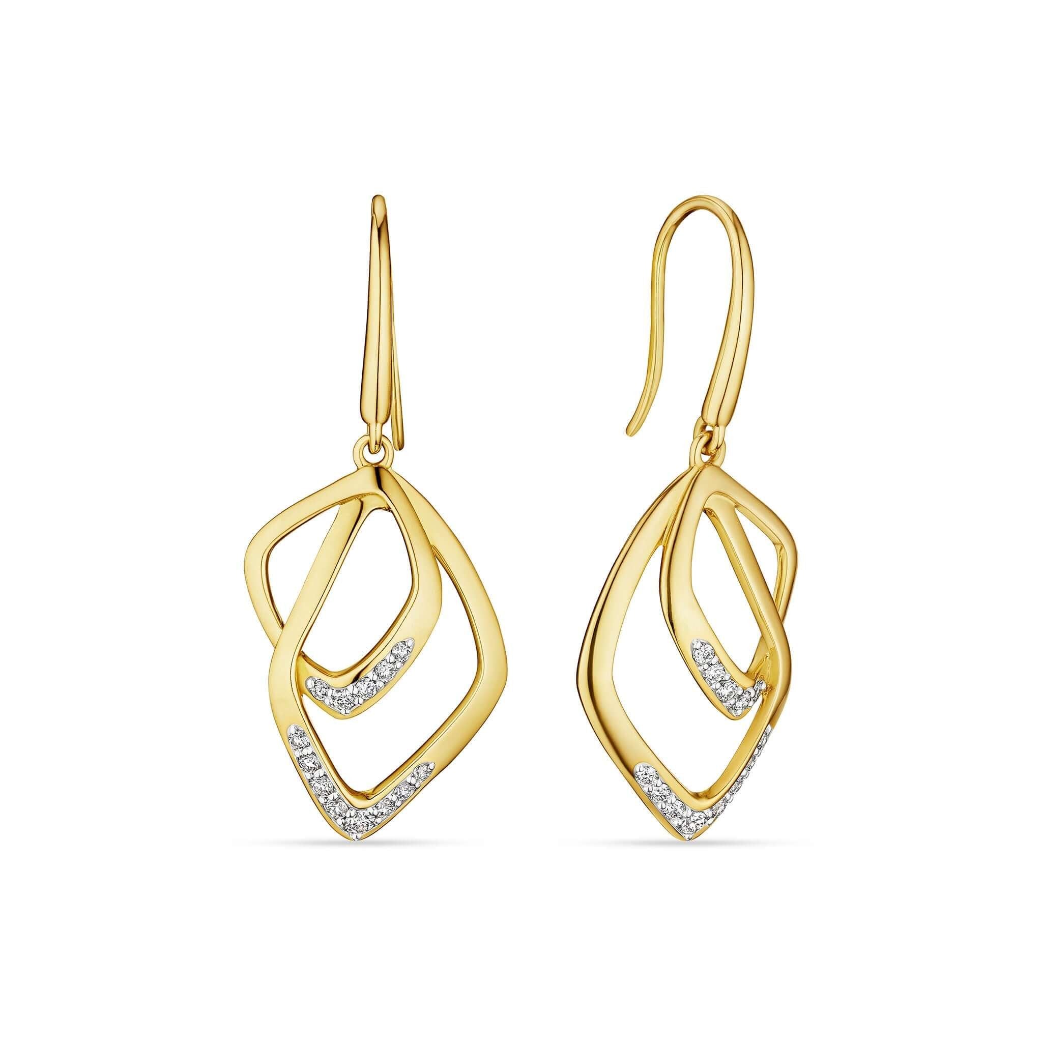 Selvaggia Drop Earrings with Diamonds