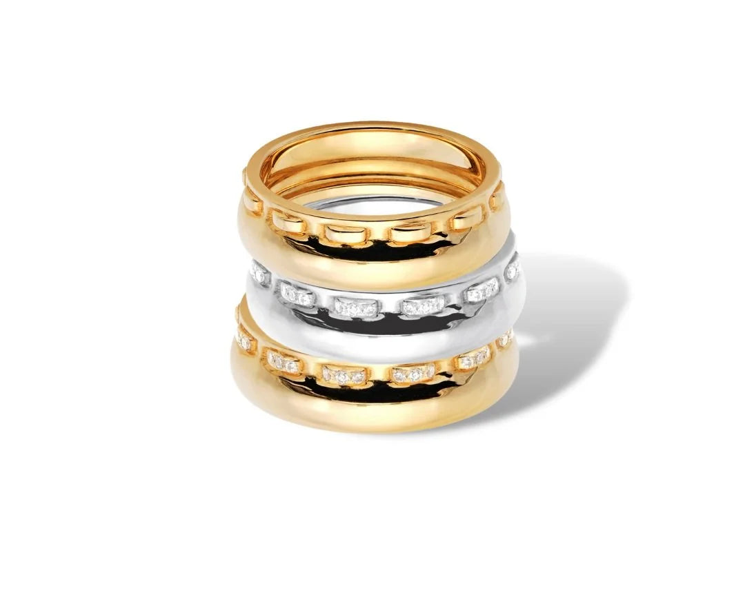 Stitched Ring, Gold