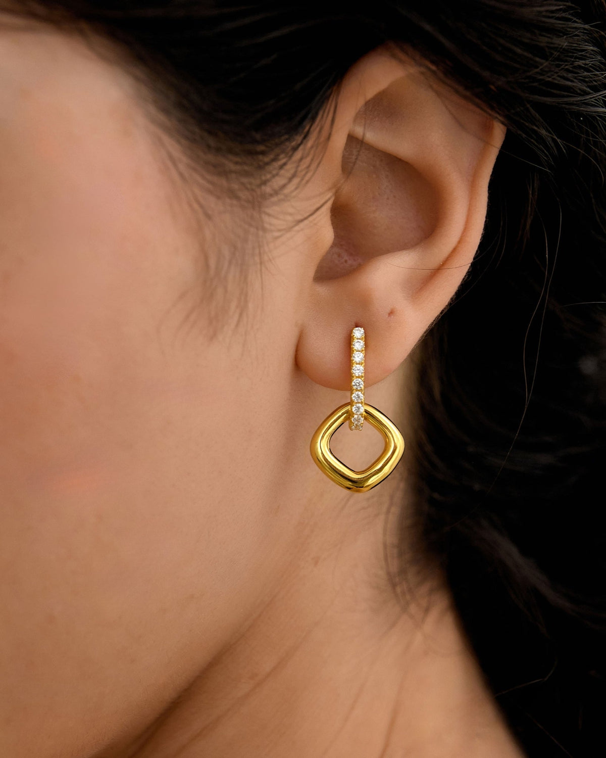 Pavé Donut Earrings