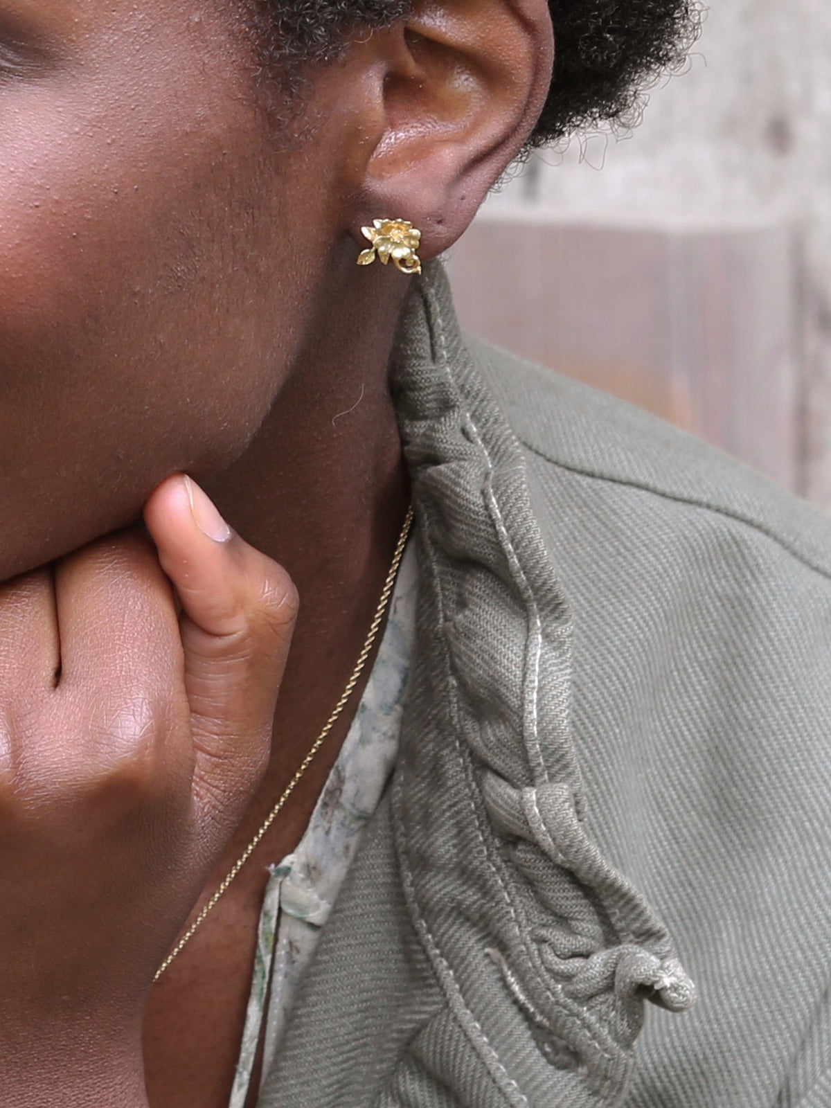 Ornate Rose Studs
