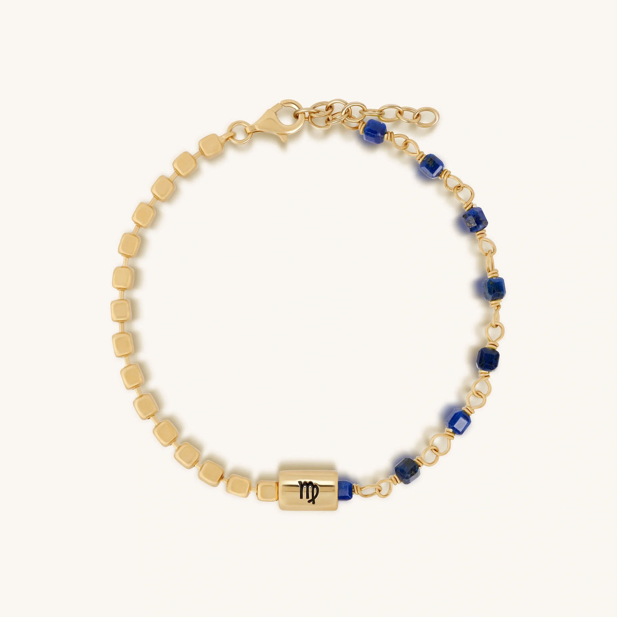 Pragmatic Elegance Lapis Lazuli Virgo Bracelet