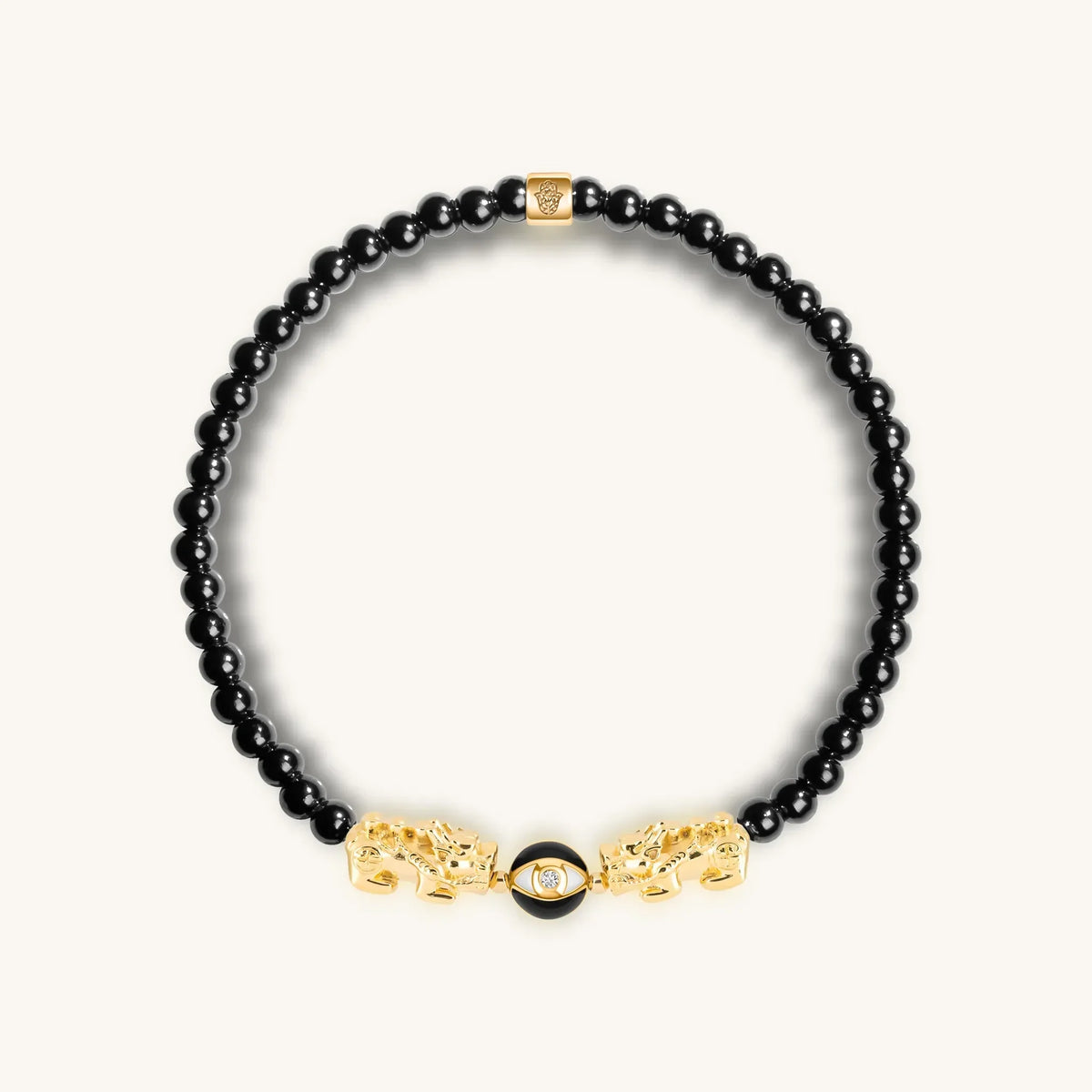 Absolute Power Double Dragon Evil Eye Bracelet