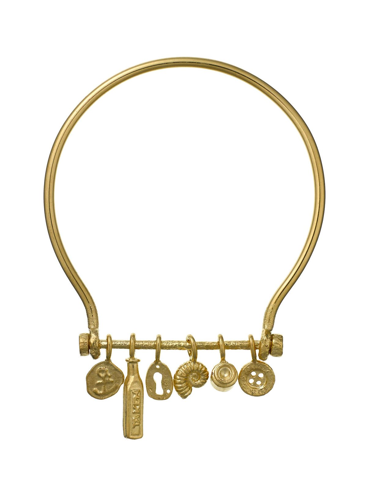 Boatyard Bangle with Mudlark Charms