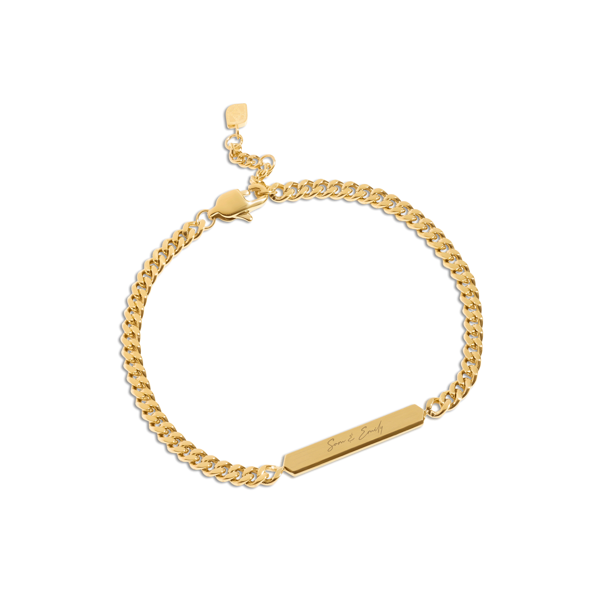 Intersection ID Bracelet (Gold)