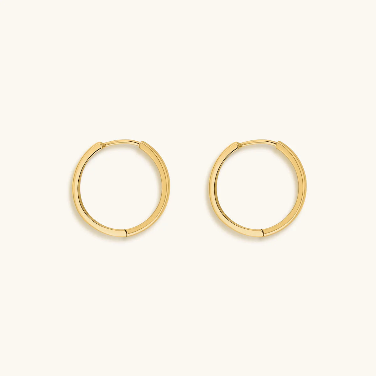 Flow of Energy - Gold Hoop Earrings