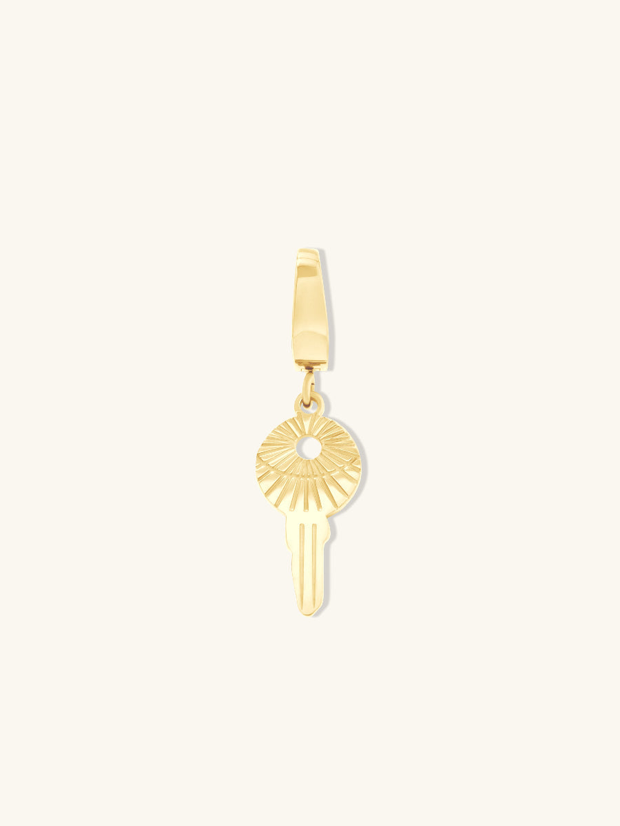 Petite Key Gold Charm