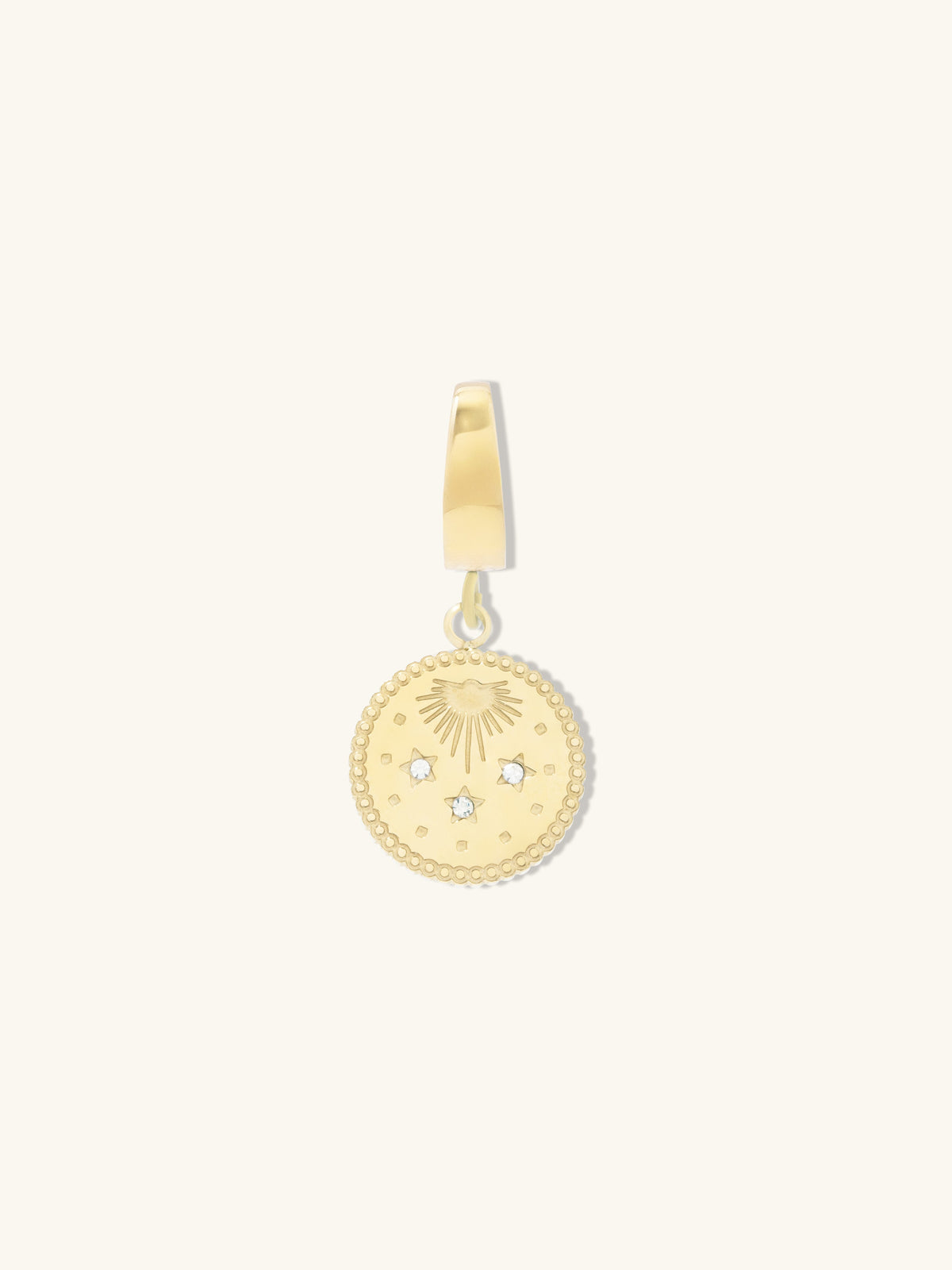 Rising Sun Gold Charm