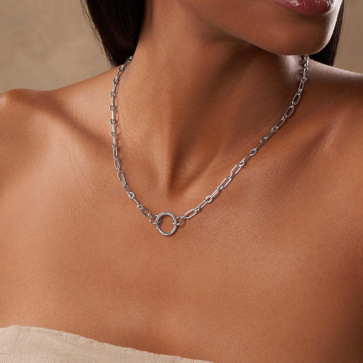 Cosmic Devotion Silver Necklace