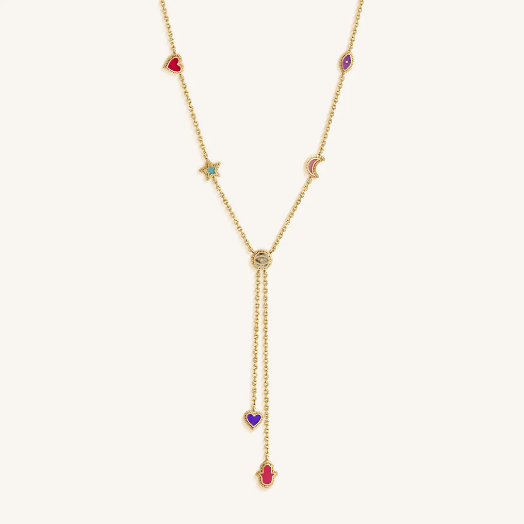 Starlit Serenity Multi-Symbol Necklace