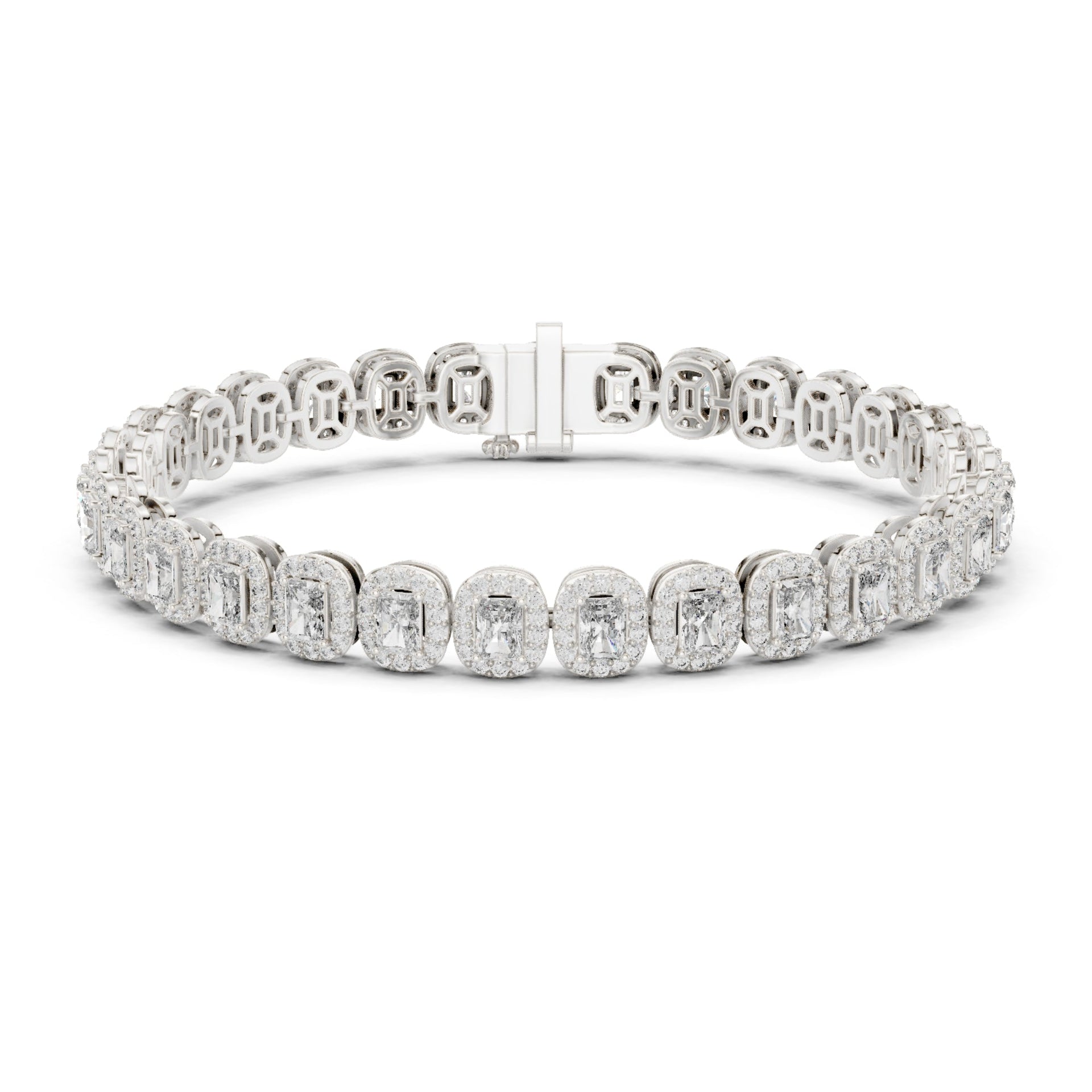 1.92Ct Round-Cut Lab-grown Diamond Bracelet in 10K White Gold