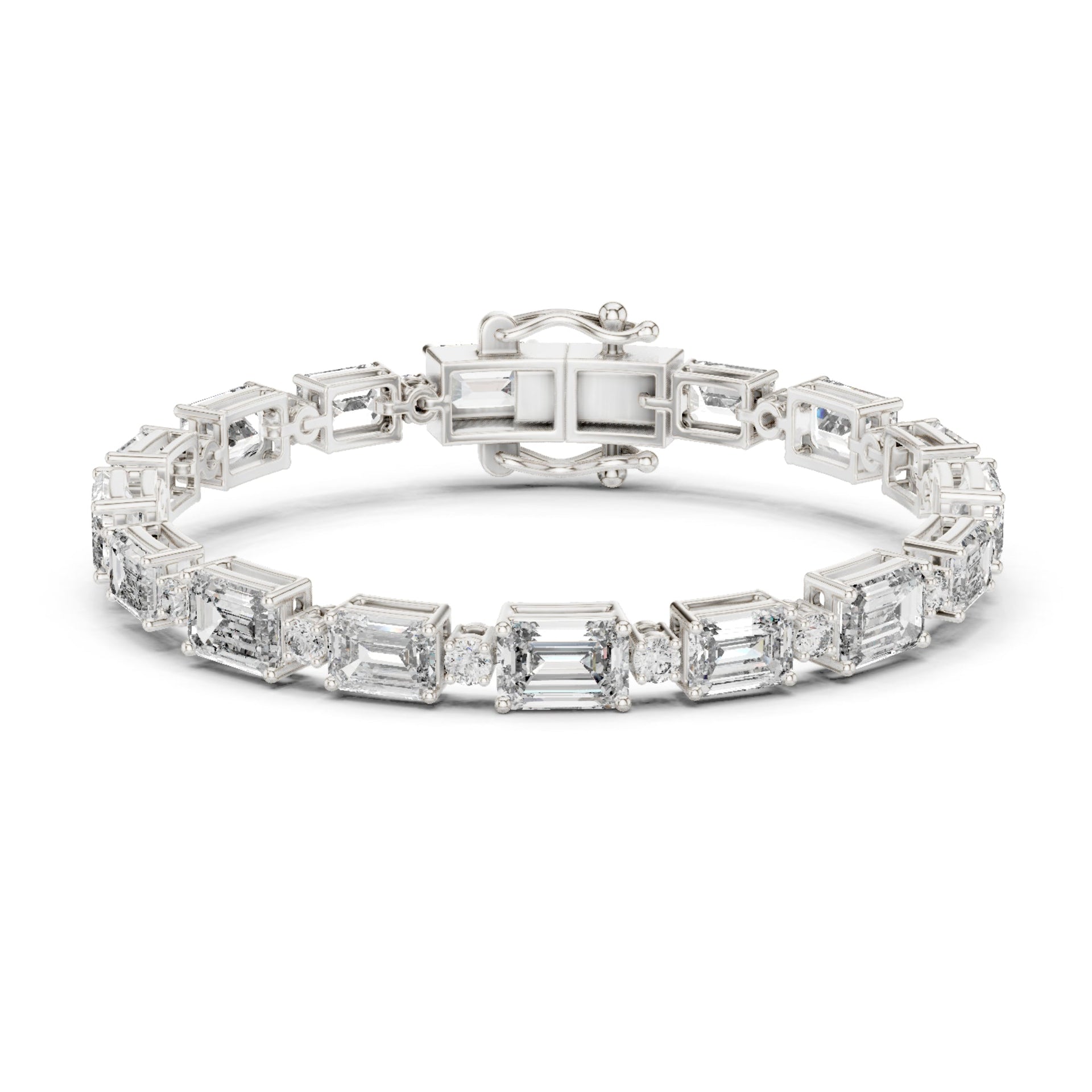 11.62Ct Lab-grown Diamond Tennis Bracelet in 10K Yellow Gold