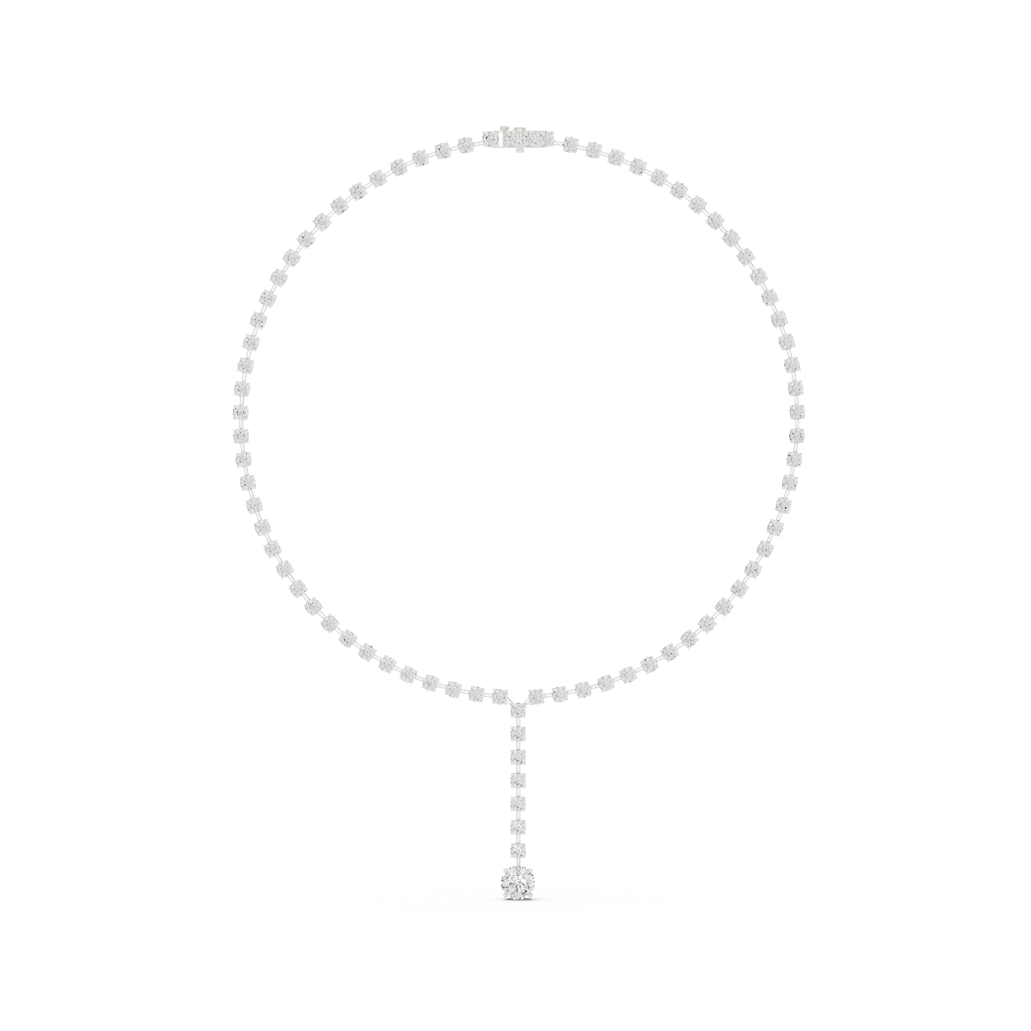 Lab-grown Diamond Necklace in 10K Yellow Gold