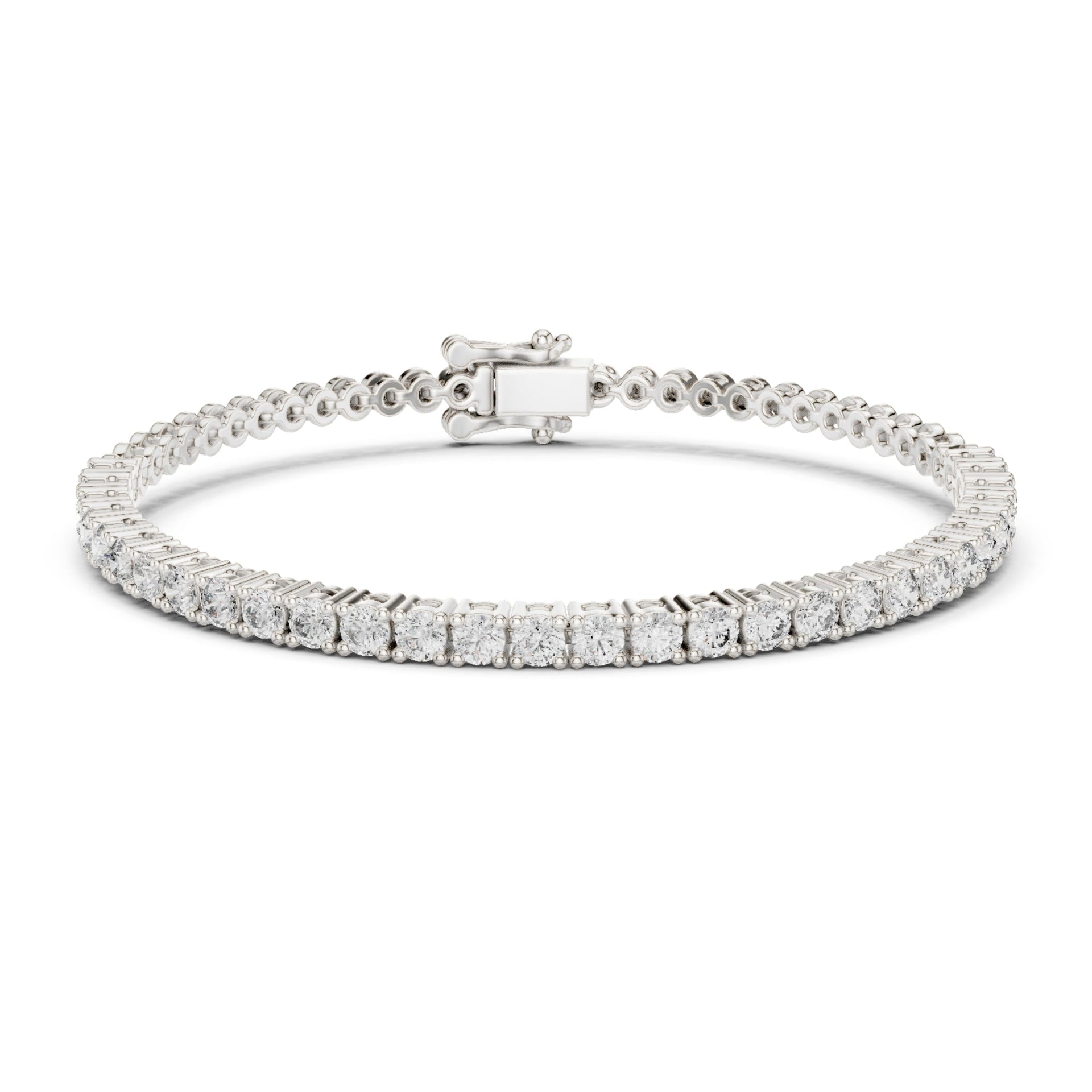 24.36Ct Round-Cut Lab-grown Diamond Vintage Bracelet in 10K Rose Gold