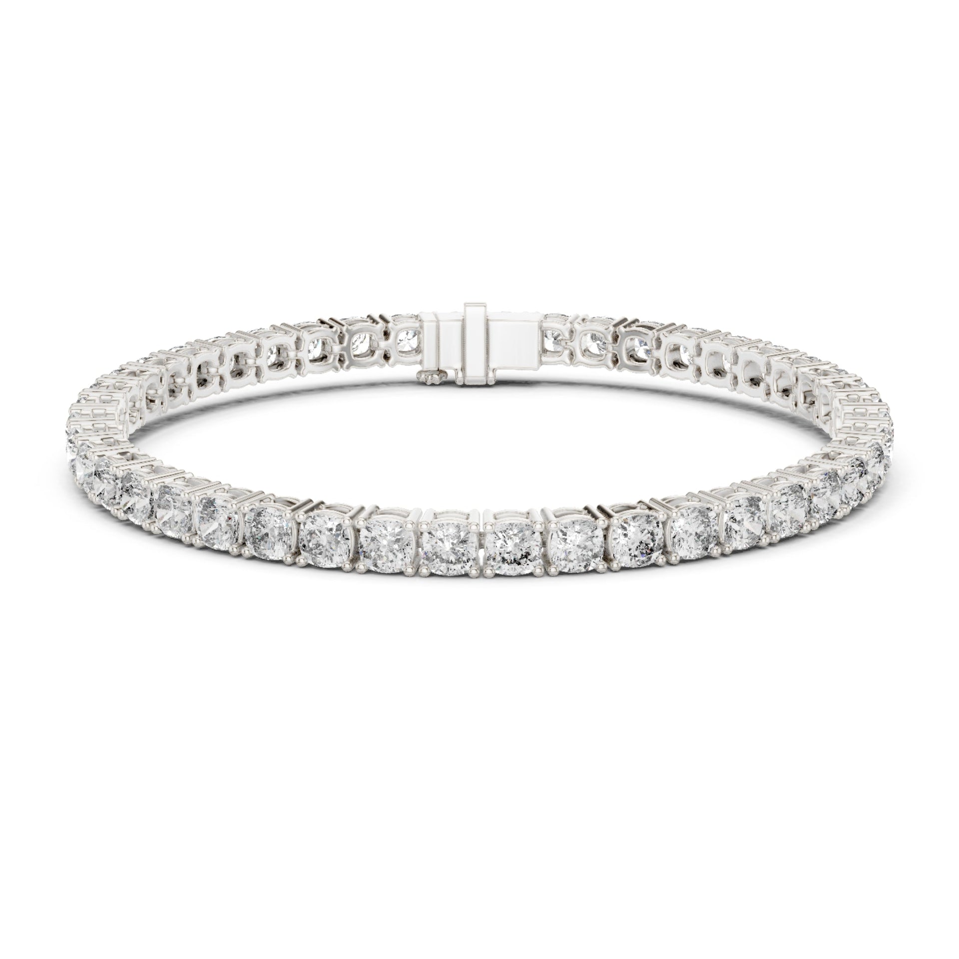 2.00Ct Round-Cut Lab-grown Diamond Tennis Bracelet in 10K Rose Gold