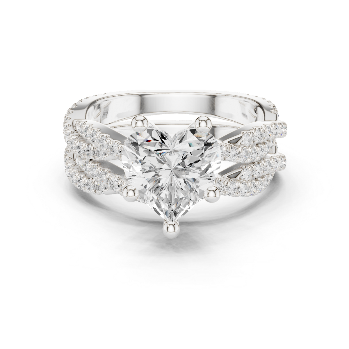 Round-Cut Lab-grown Diamond Ring in 10K Rose Gold