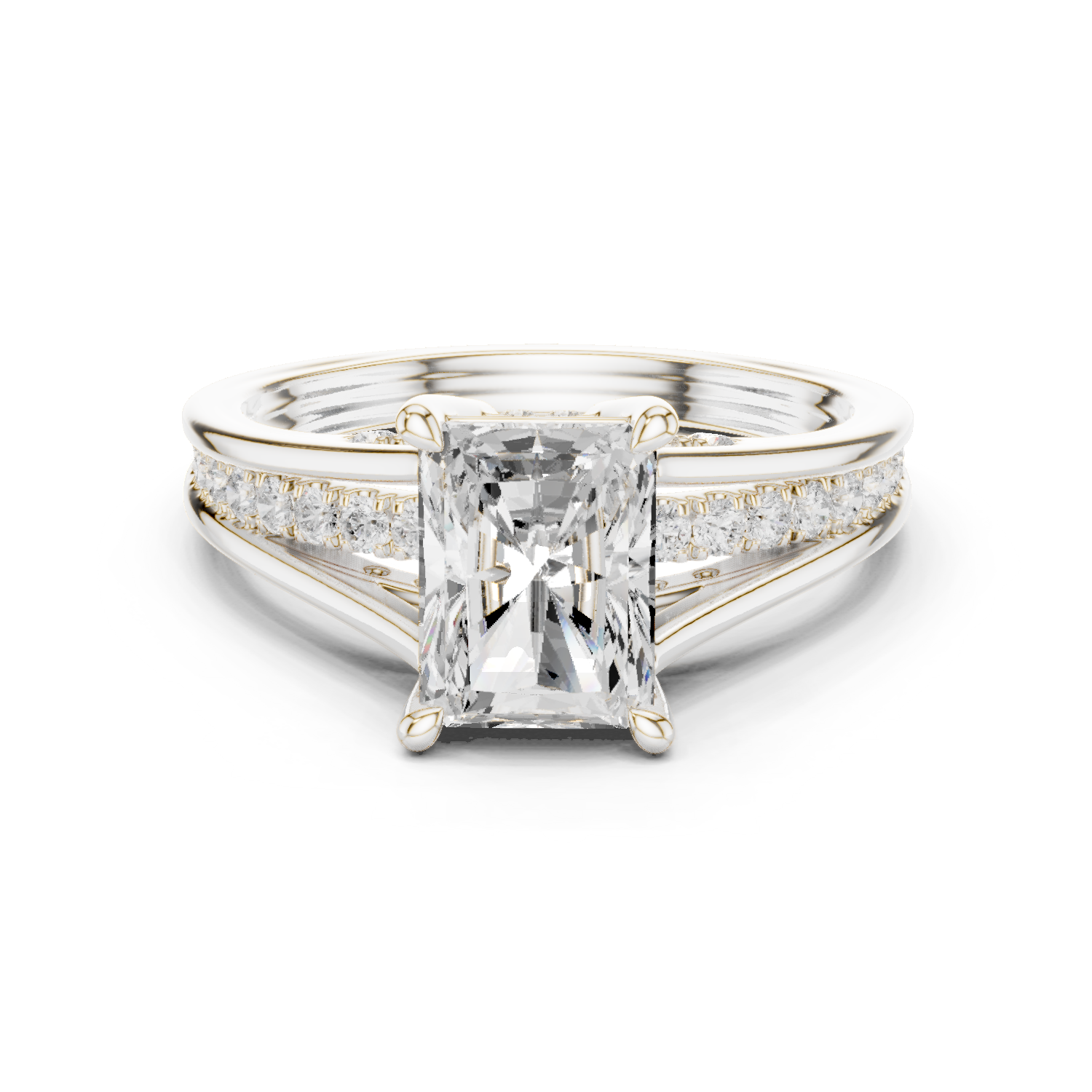 2.30Ct Asscher-Cut Lab-grown Diamond Vintage Ring in 10K Rose Gold