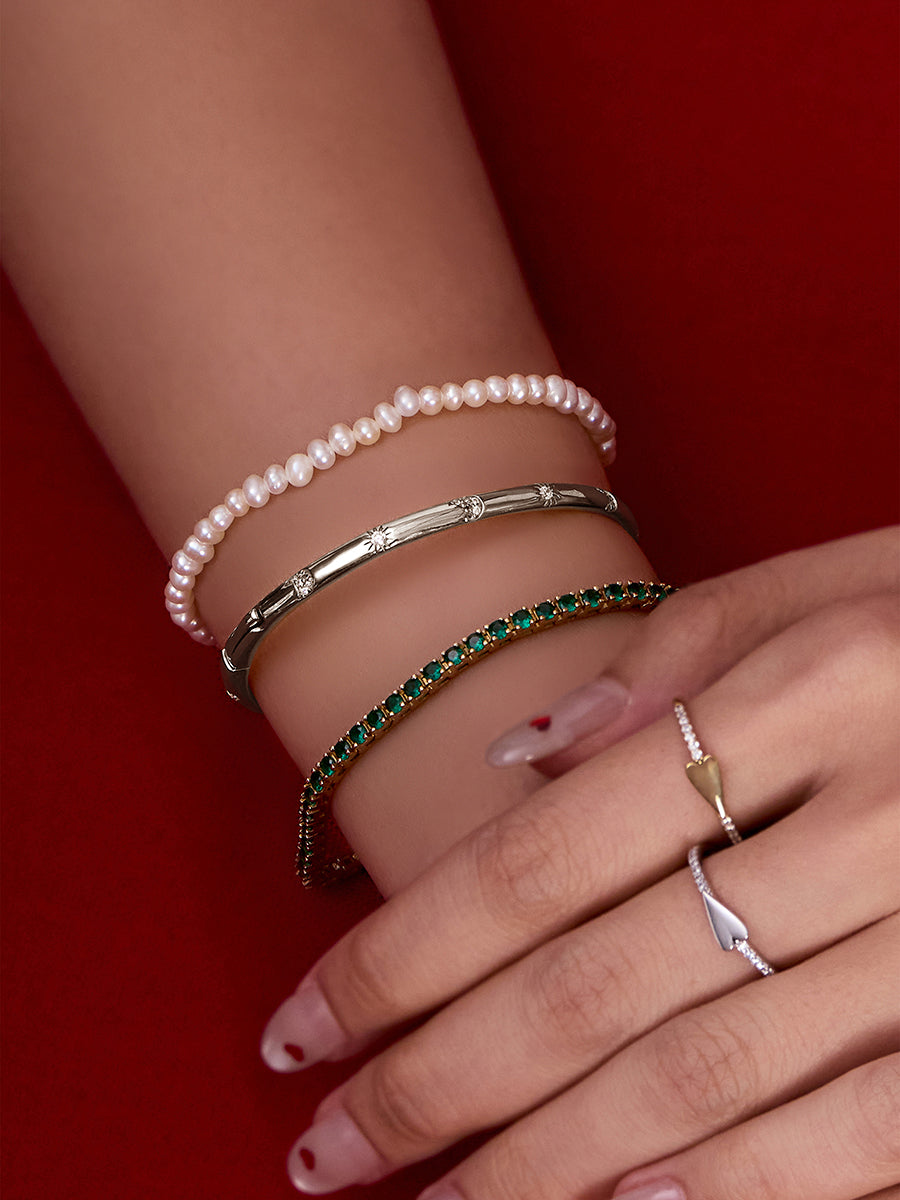 Sunlit 925 Sterling Silver Bangle