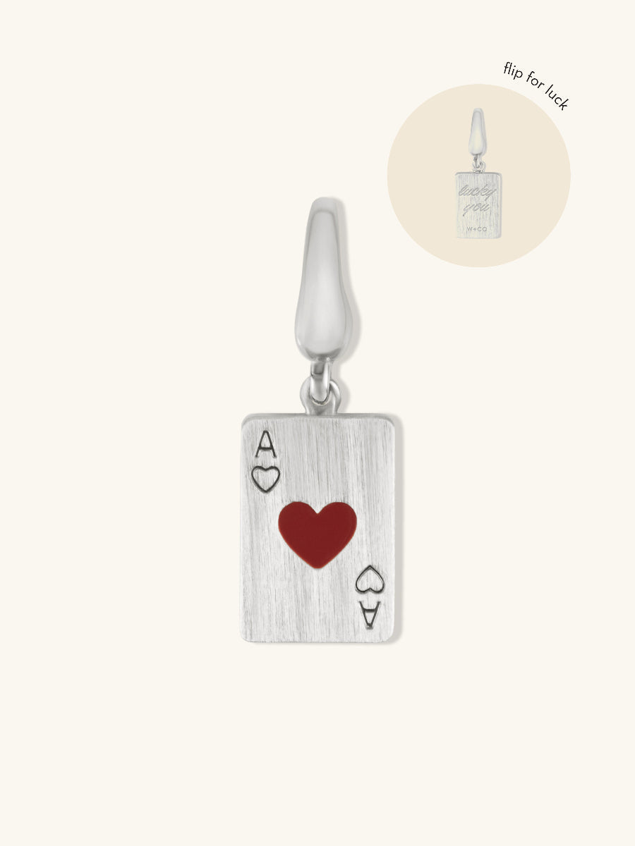 Ace of Heart Silver Charm