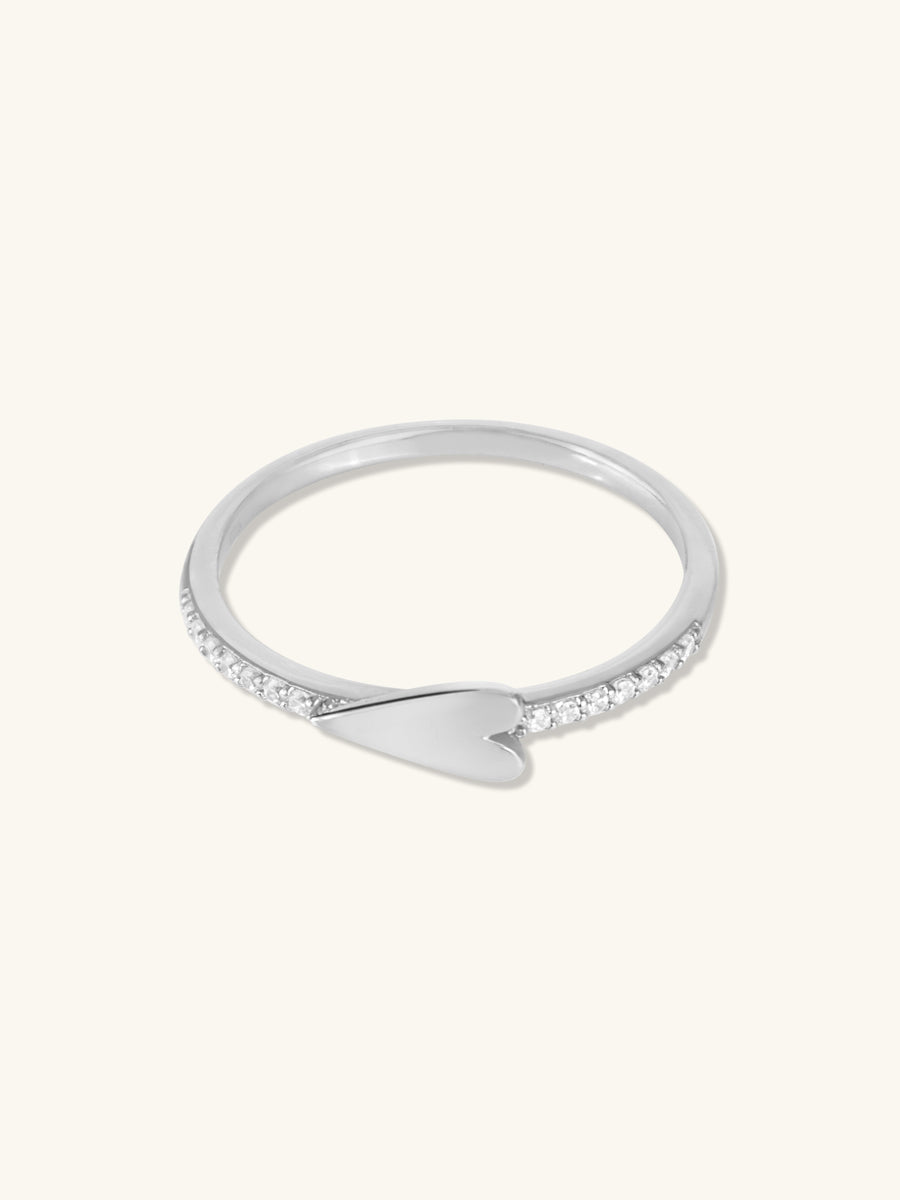 All My Heart Pave 925 Sterling Silver Ring