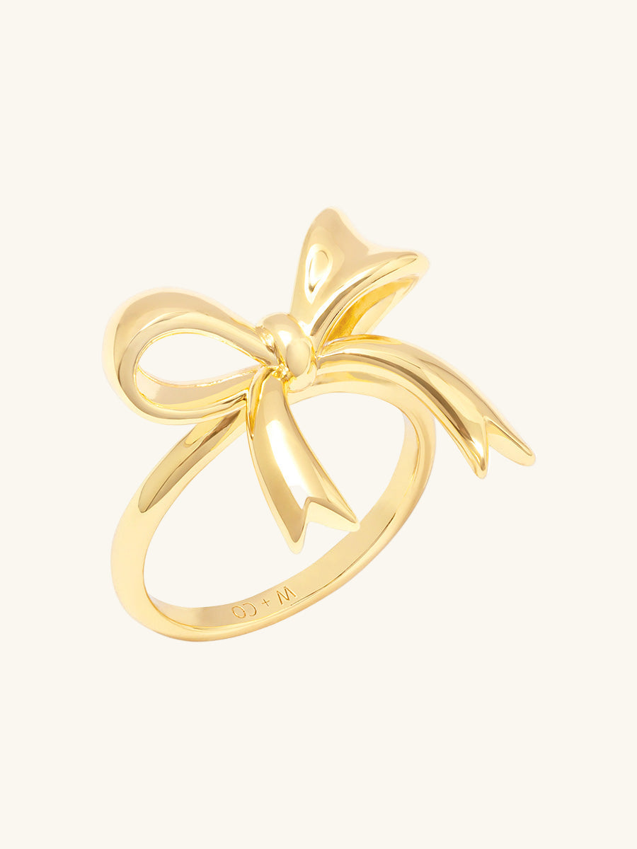 Bow Gold Ring
