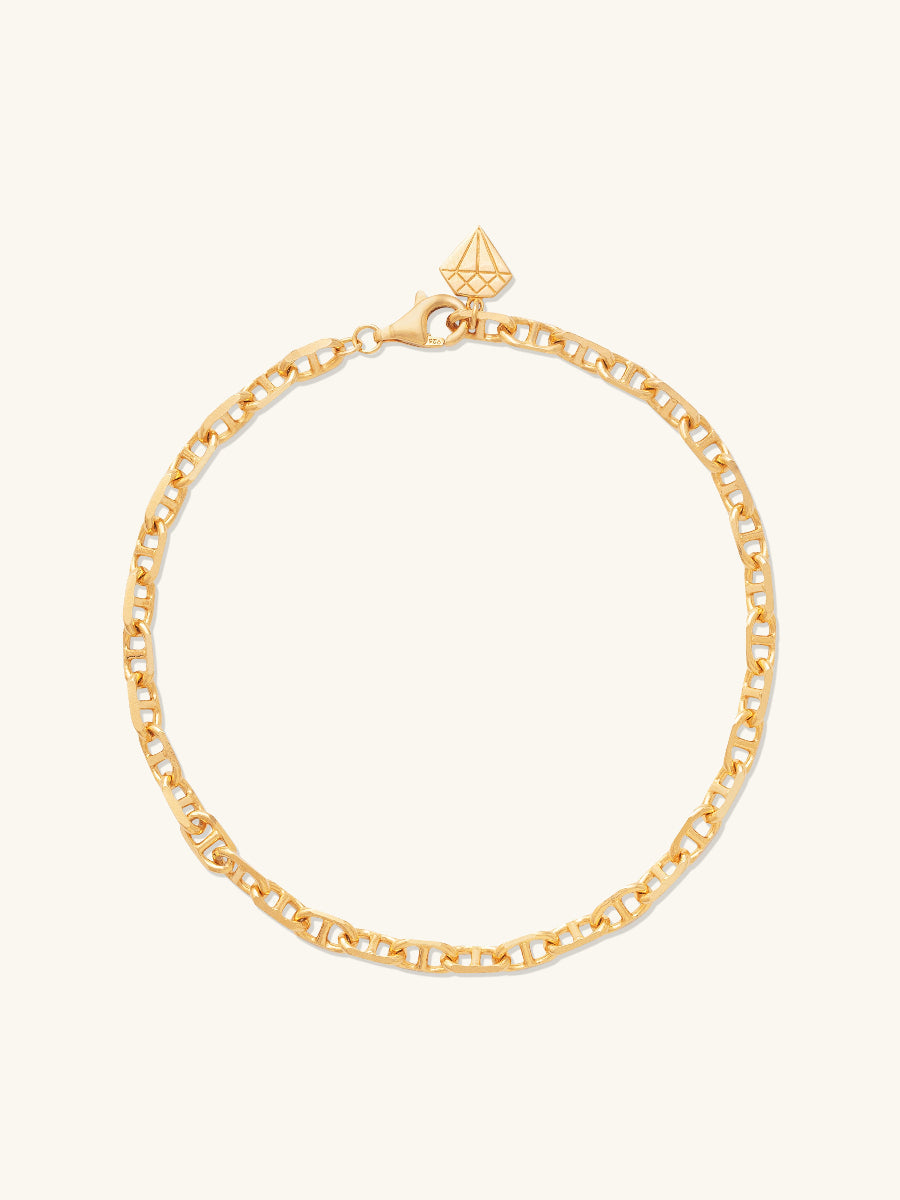 Petite Link Anchor 14K Gold Vermeil Bracelet