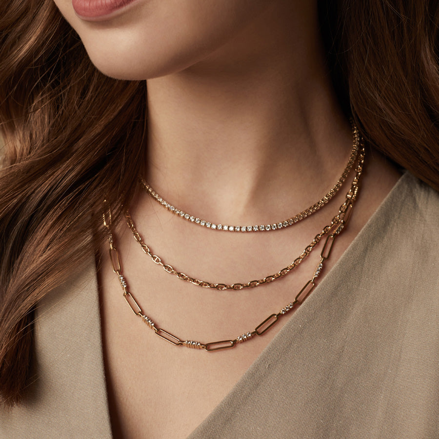 Petite Link Anchor 14K Gold Vermeil Necklace