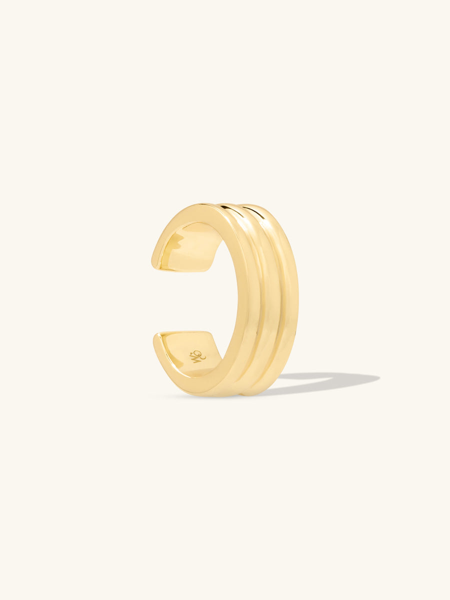 Triple Band Gold Ear Cuff