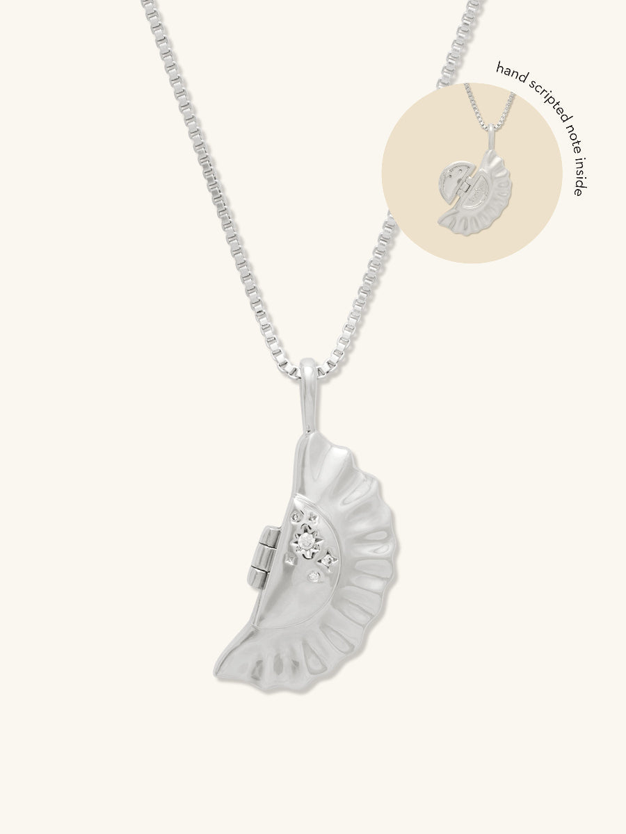 Dumpling Silver Necklace
