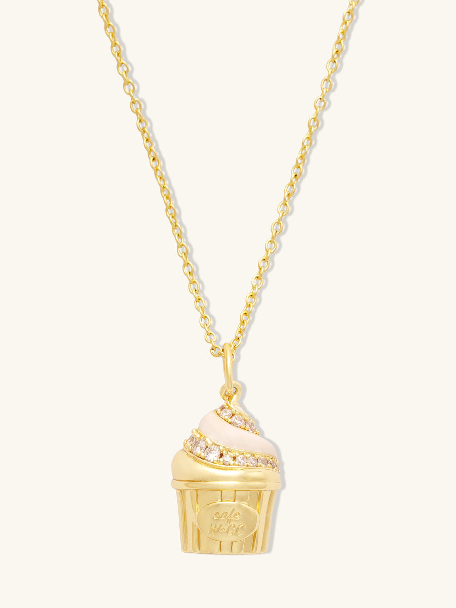 Cafe W+Co Sundae Cup Gold Necklace
