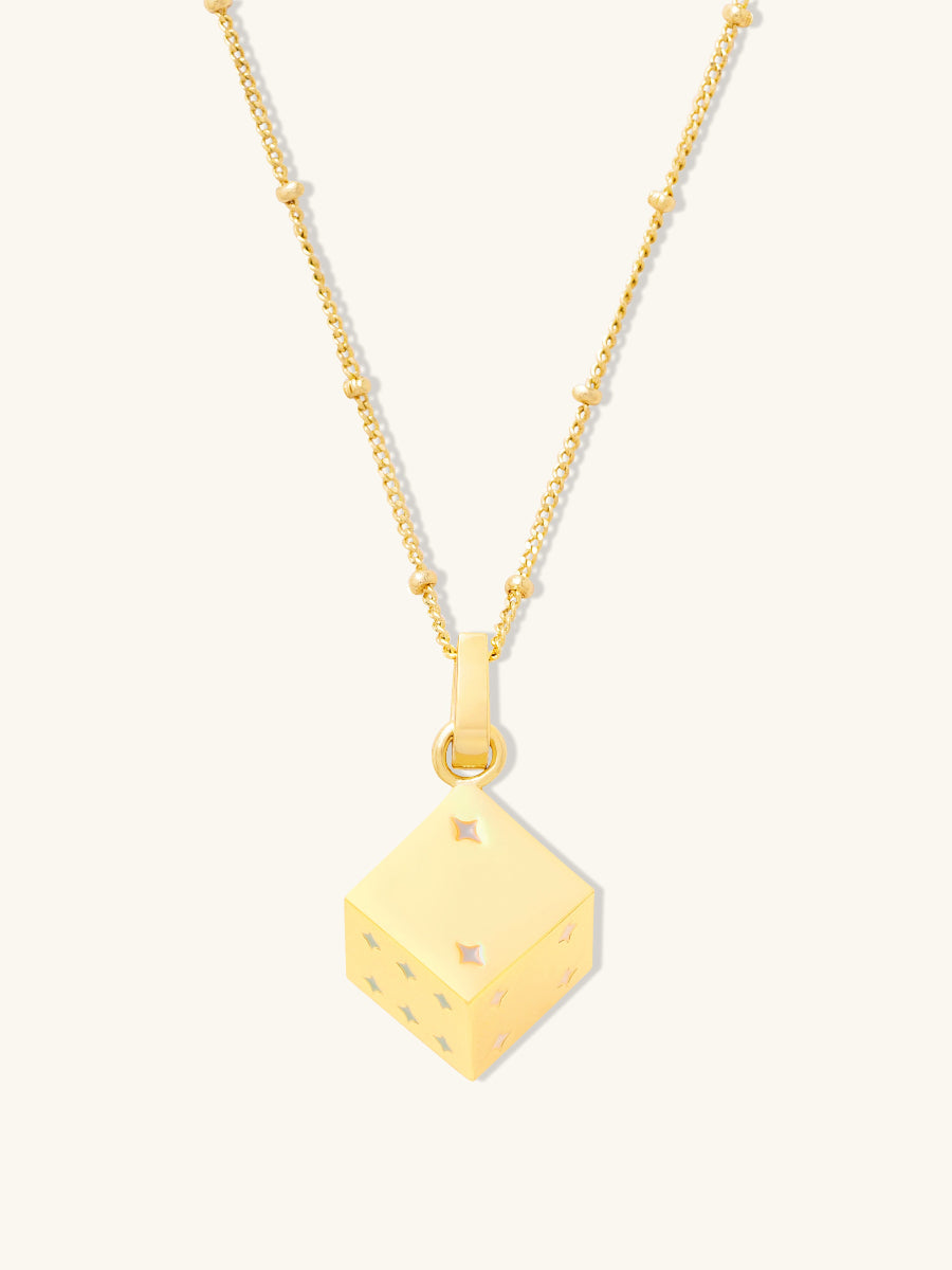 Dice Gold Necklace