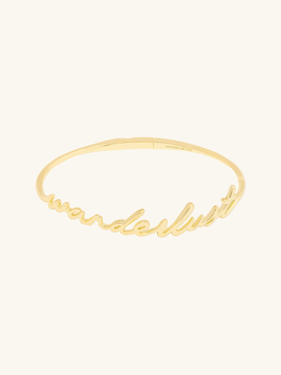 Wanderlust Gold Bangle